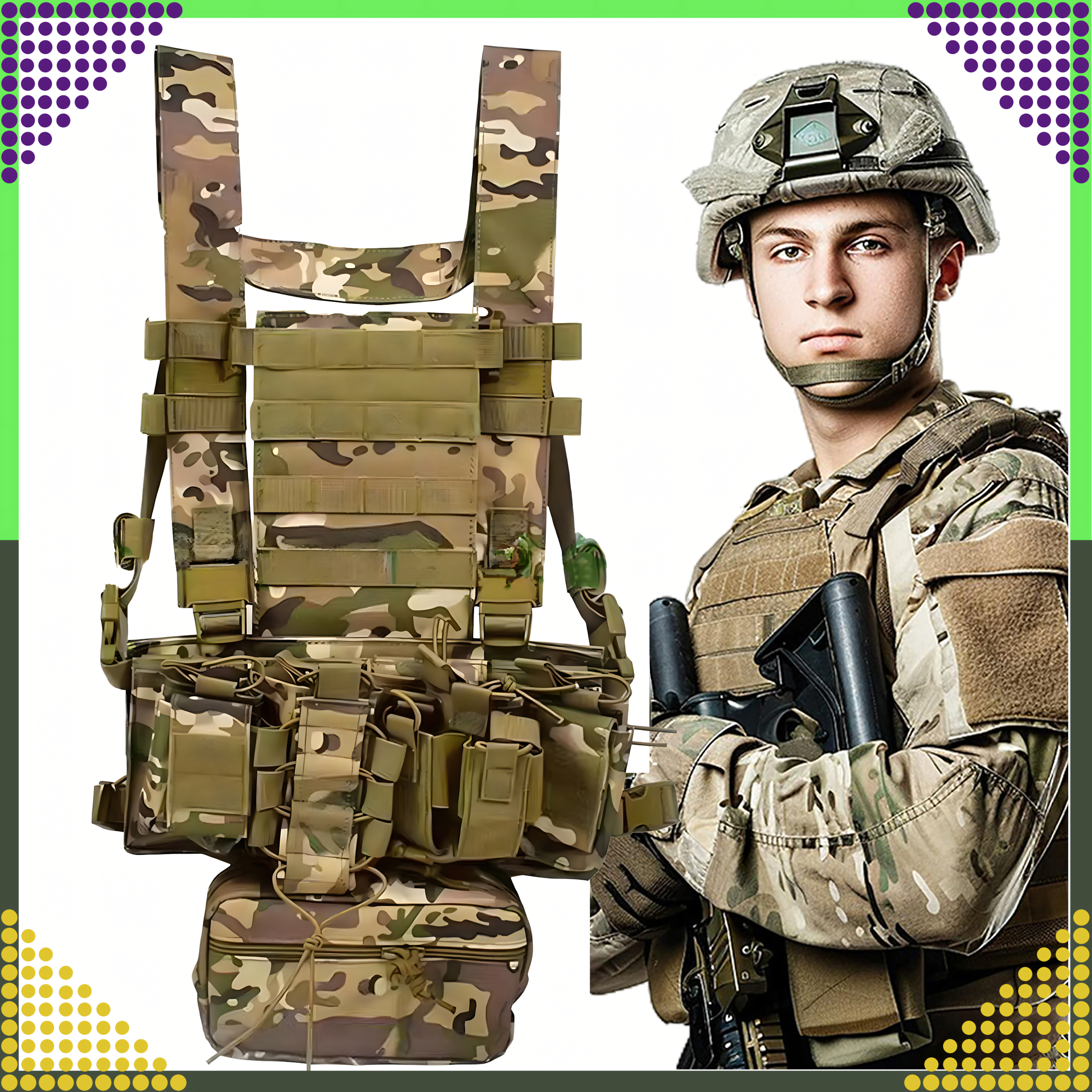 Tactical Military Protective Molle Vest Lightweight Airsoft Airsoft Dispenser