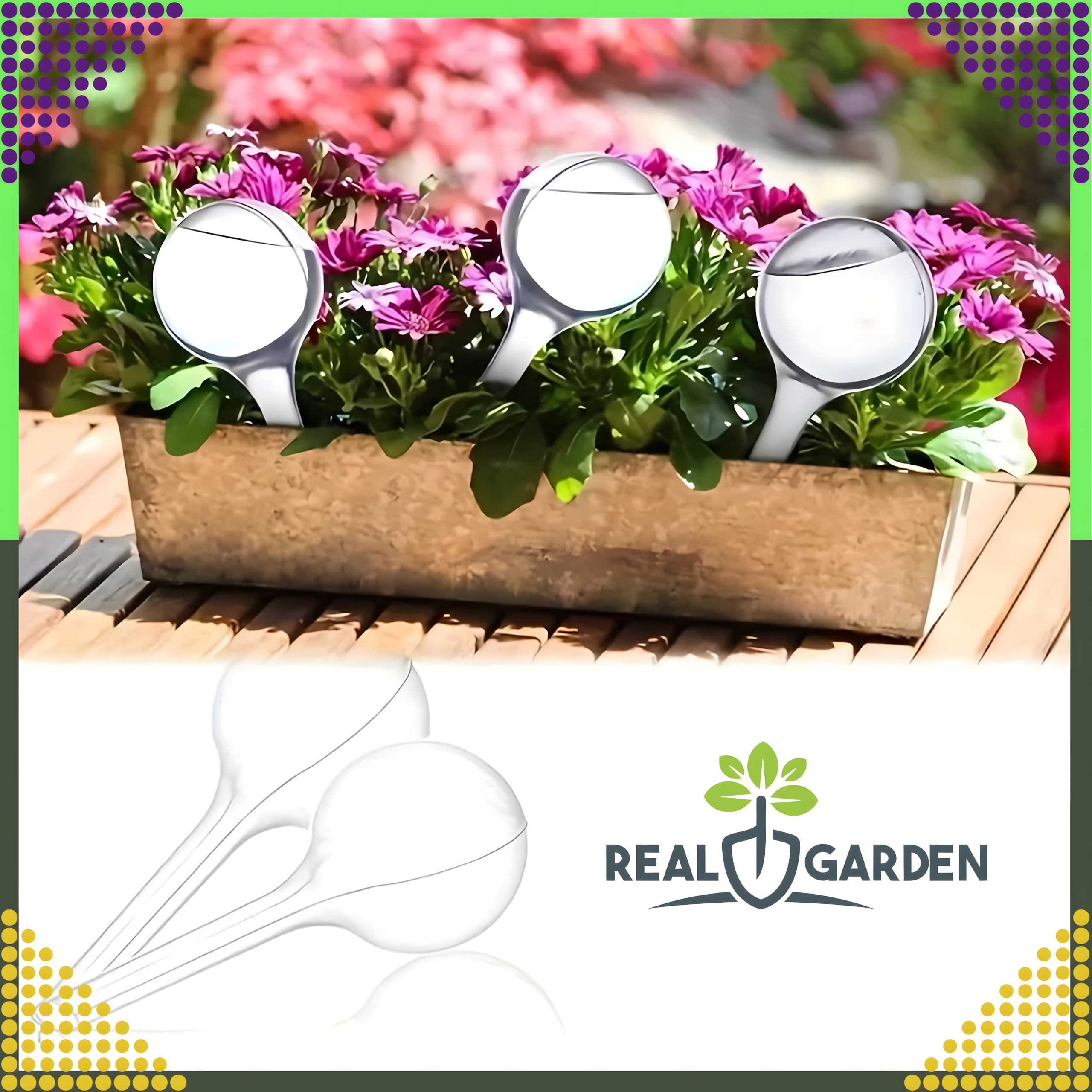 8 x Flower Watering Balls Plant Irrigator Water Dispenser Set