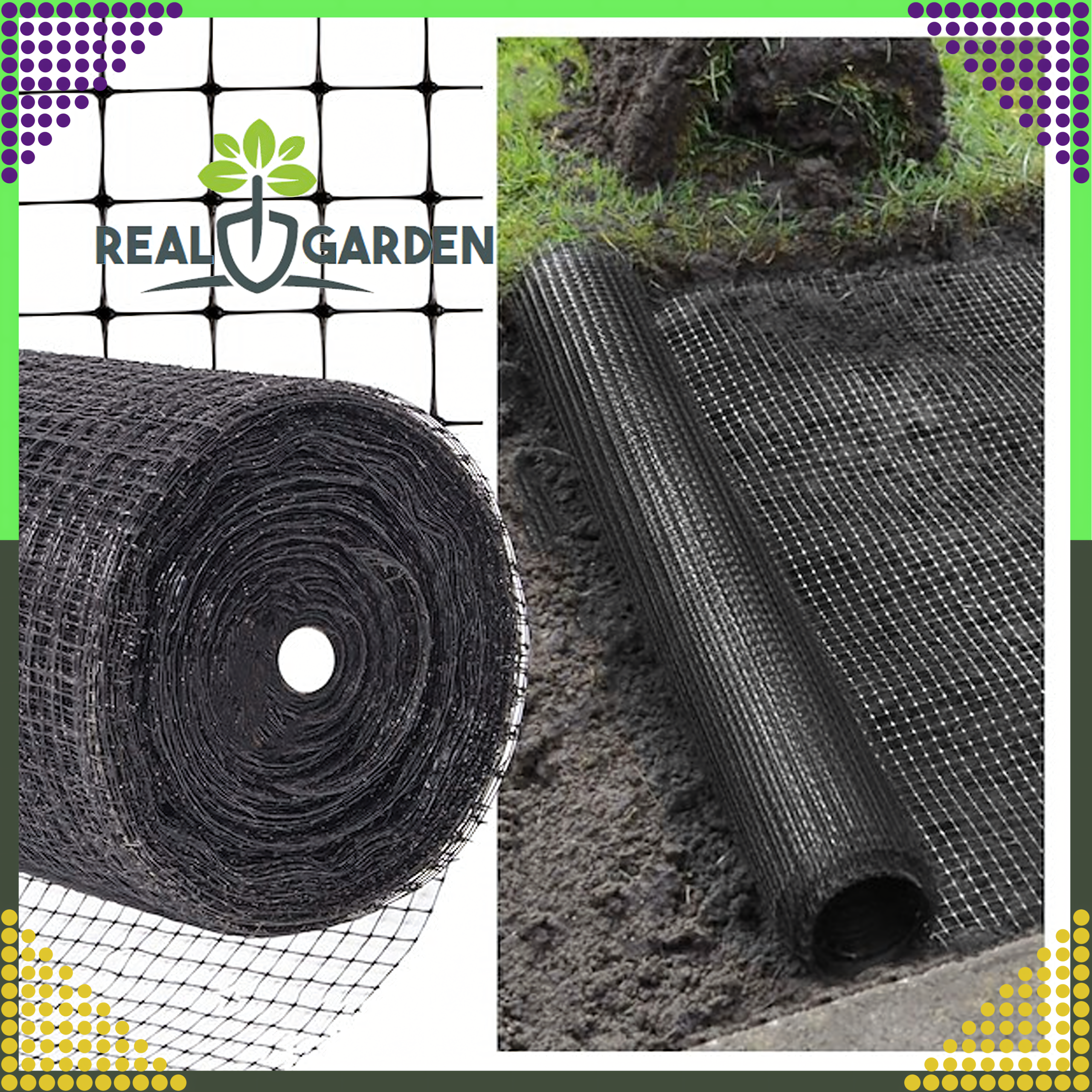 Strong Dense Mole Netting 1x200m 30g with 100 Anchors