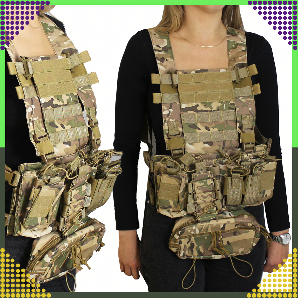 Tactical Military Protective Molle Vest Lightweight Airsoft Airsoft Dispenser