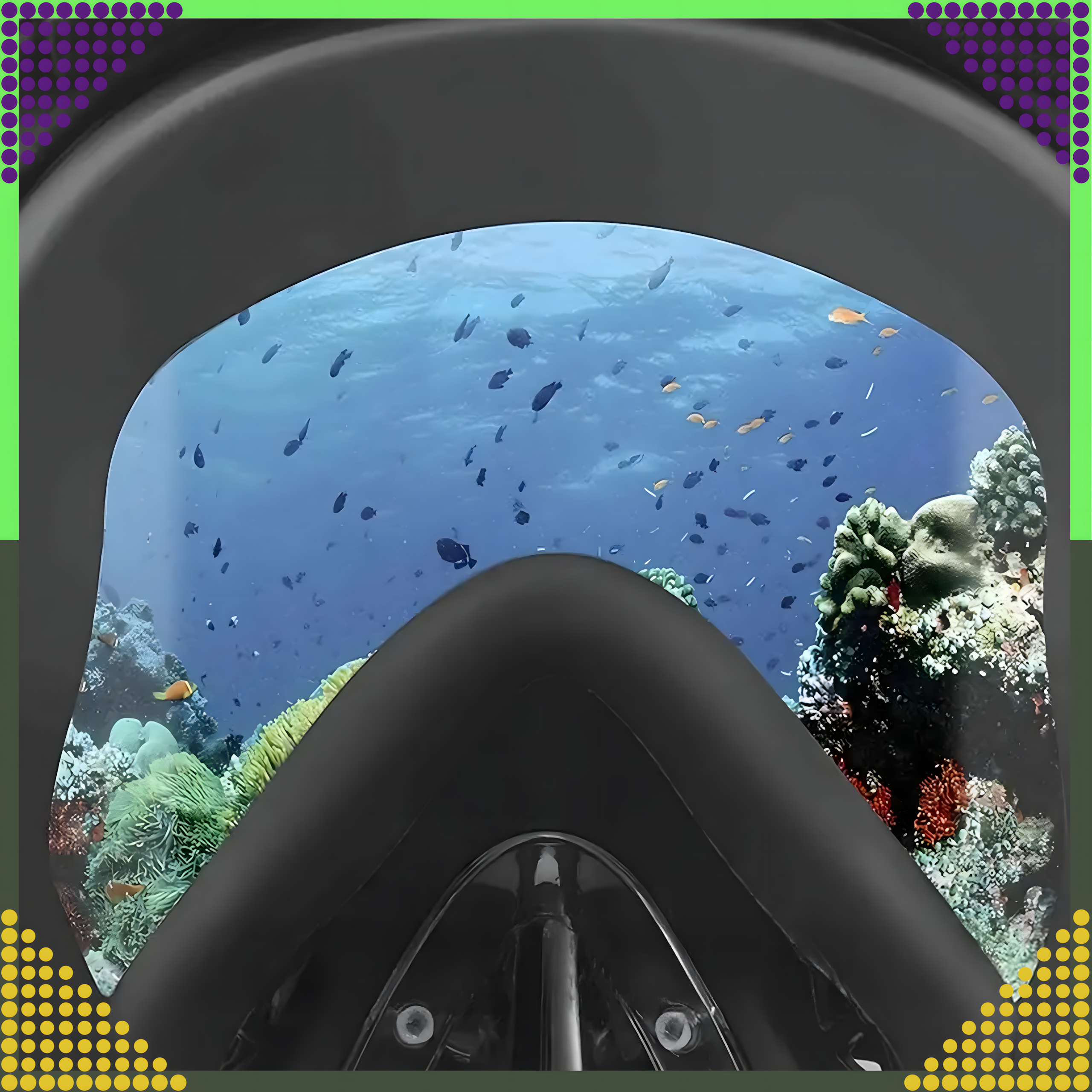 Sukeldumis- ja ujumisvee täismask S/M lastele