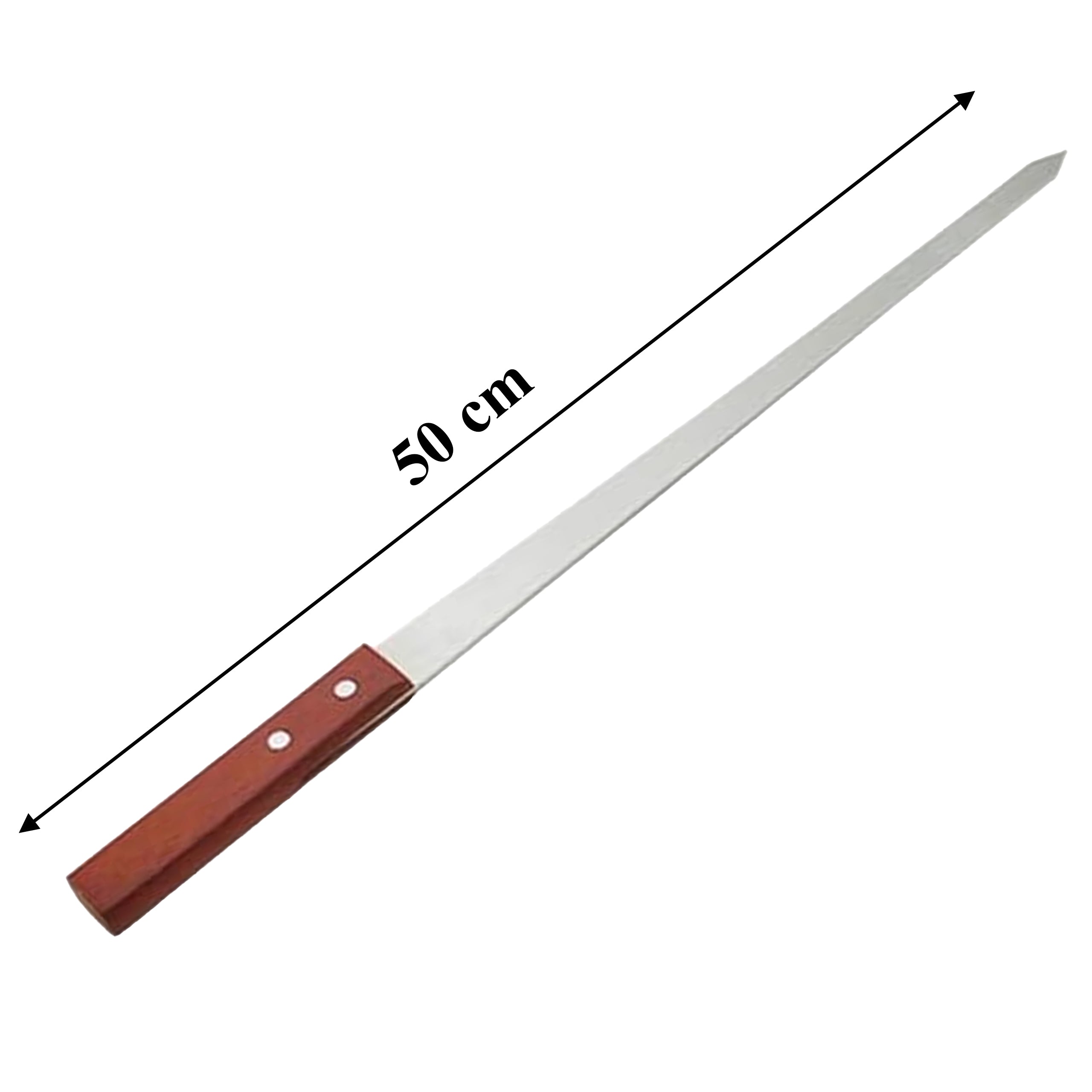 Metal Skewers for Barbecue 4 pcs 50 cm