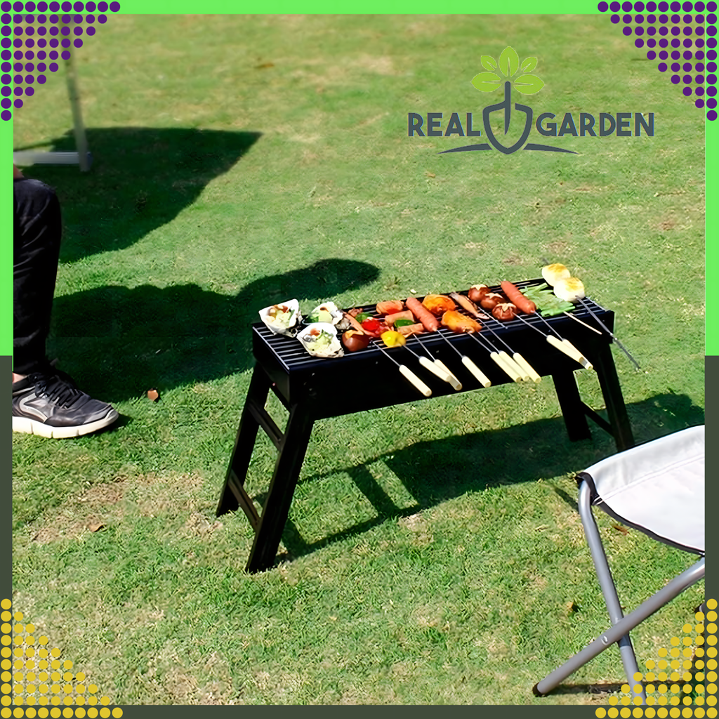 Kaasaskantav kokkupandav suur söegrill matkamiseks ja aeda