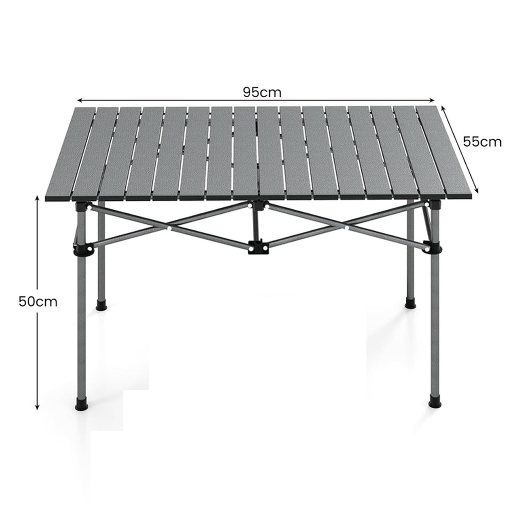 Folding Travel Camping Garden Table with Carry Bag 95x55x50 cm