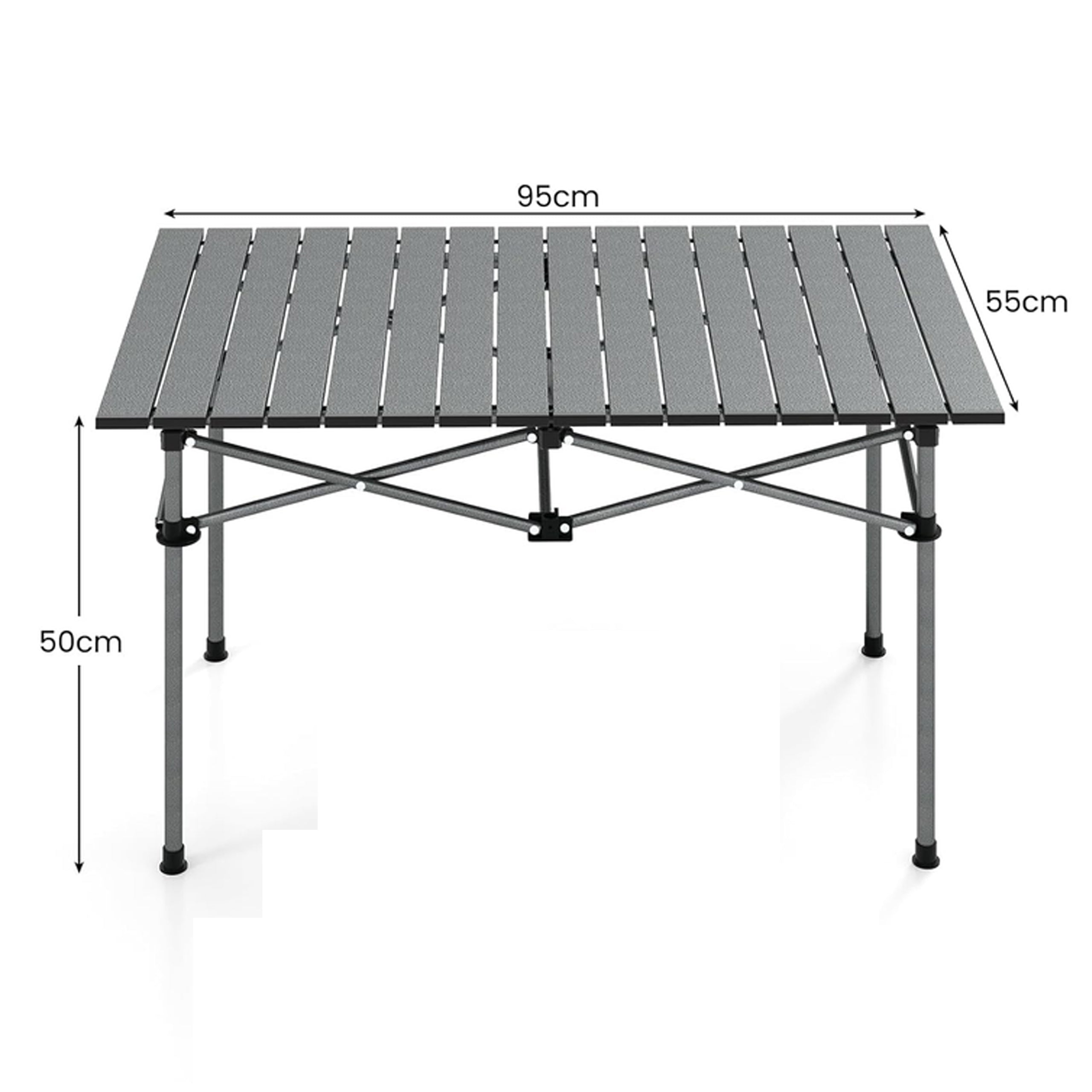 Folding Travel Camping Garden Table with Carry Bag 95x55x50 cm
