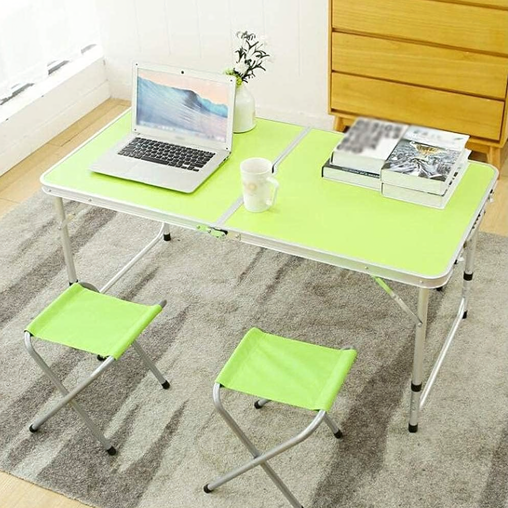 57x Set Folding Camping Table with 4 Chairs and Carrying Case