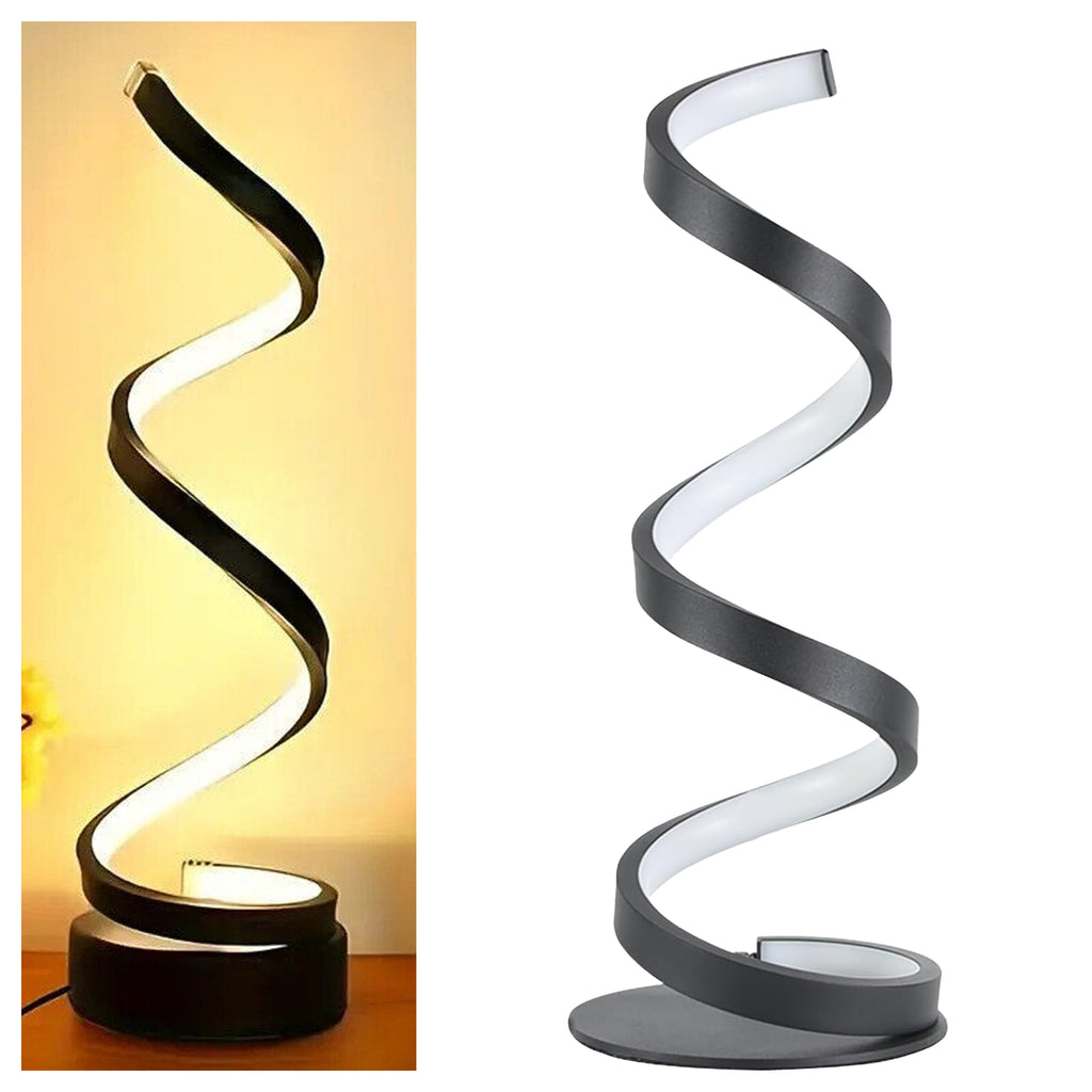 LED Spiral Night Light Table Lamp Decorative Lighting for Bedroom