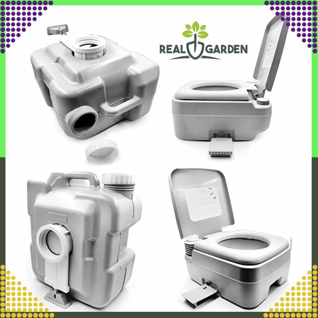24 x Portable Tourist Travel Toilet with Flush for Camping