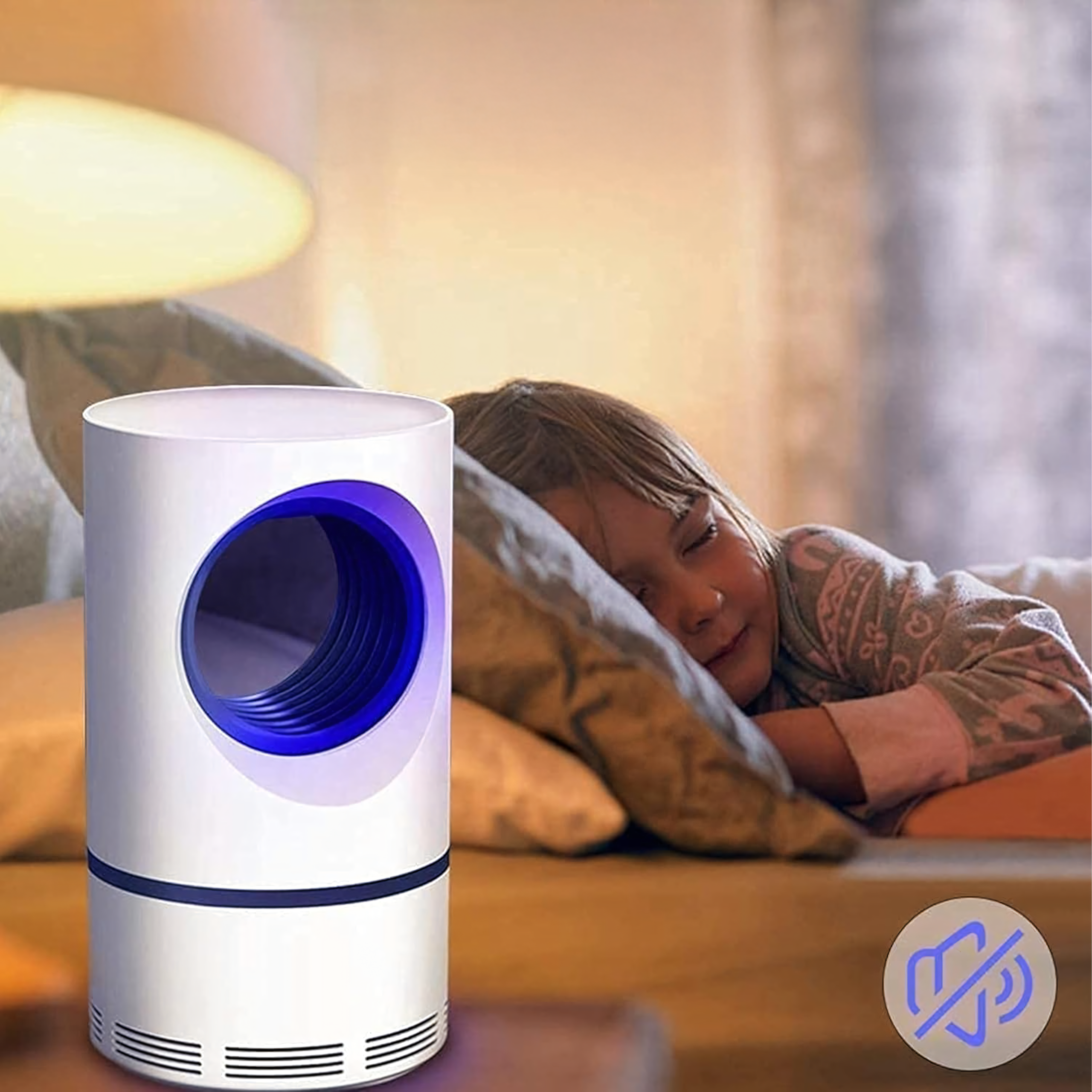 UV putukatõrjelamp sääskede, puukide ja kärbeste püüdmiseks USB ultraheliga