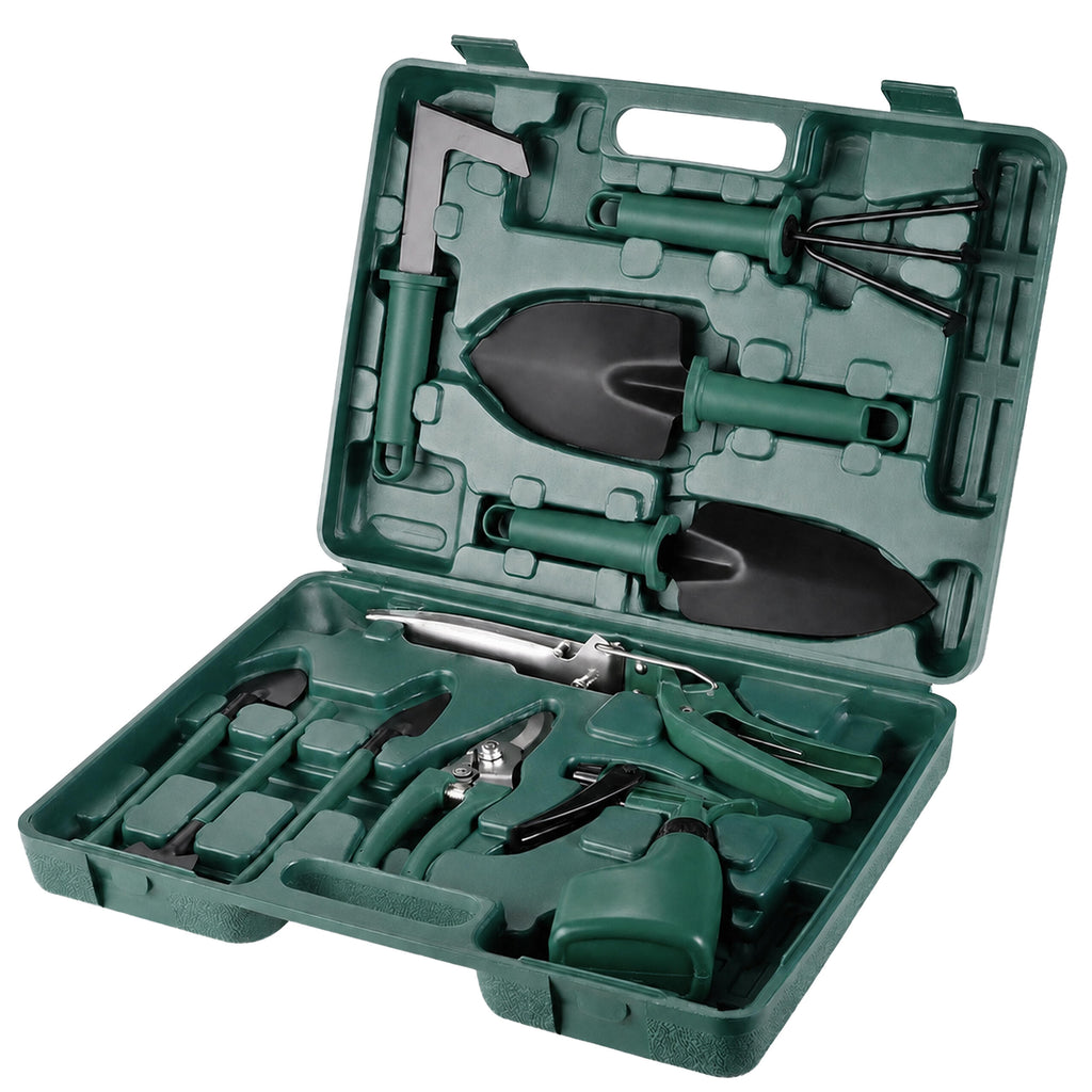 10-osaline aiatööriistade komplekt kandekohvriga RC-K-2462