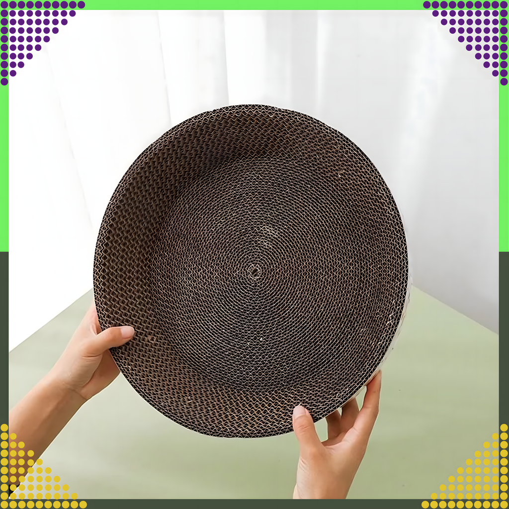 Pappist ümmargune kassikraapimiskauss 30 cm kraapimiseks