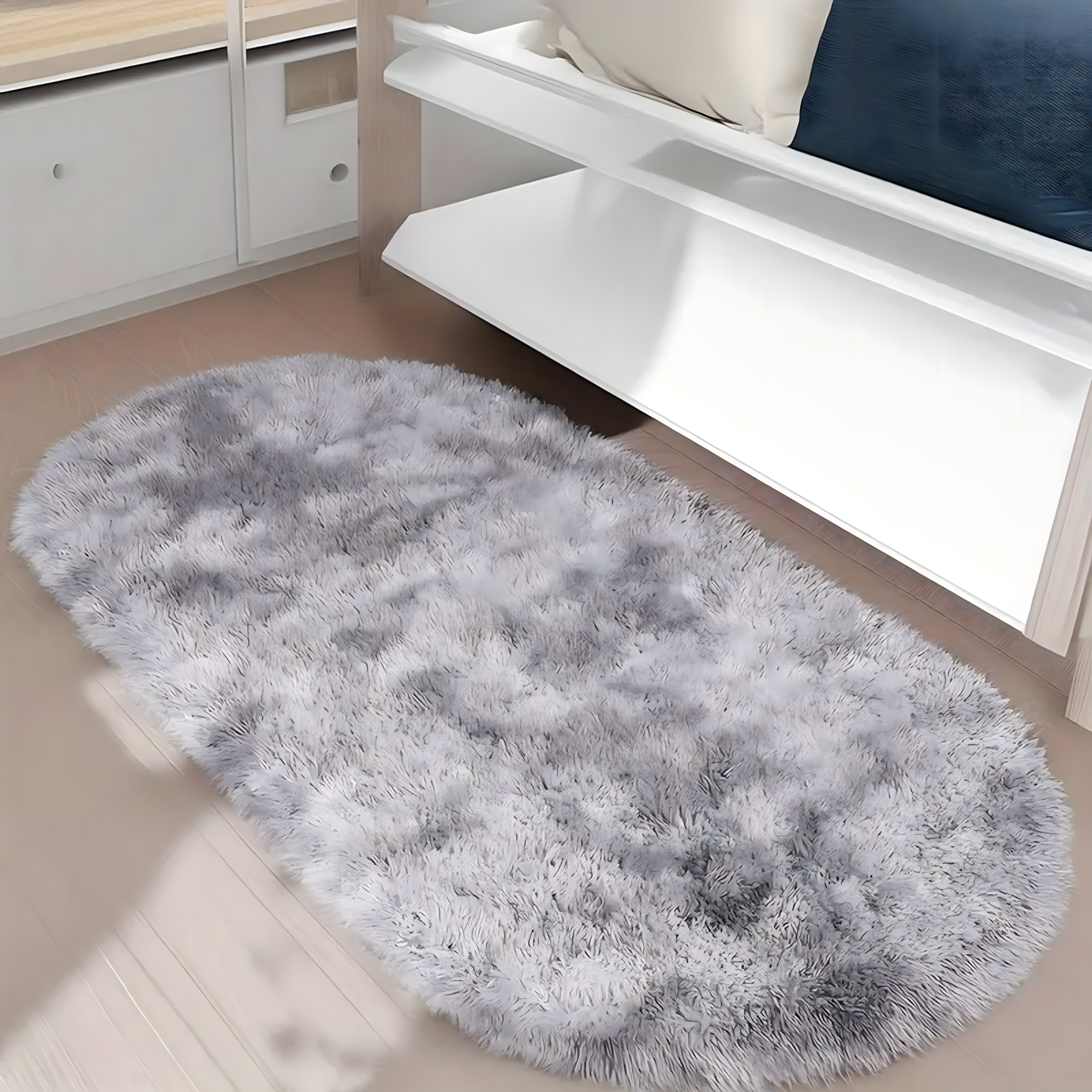 Soft Plush Shaggy Carpet Dense Woolly Large Fluffy for Living Room 160x60cm