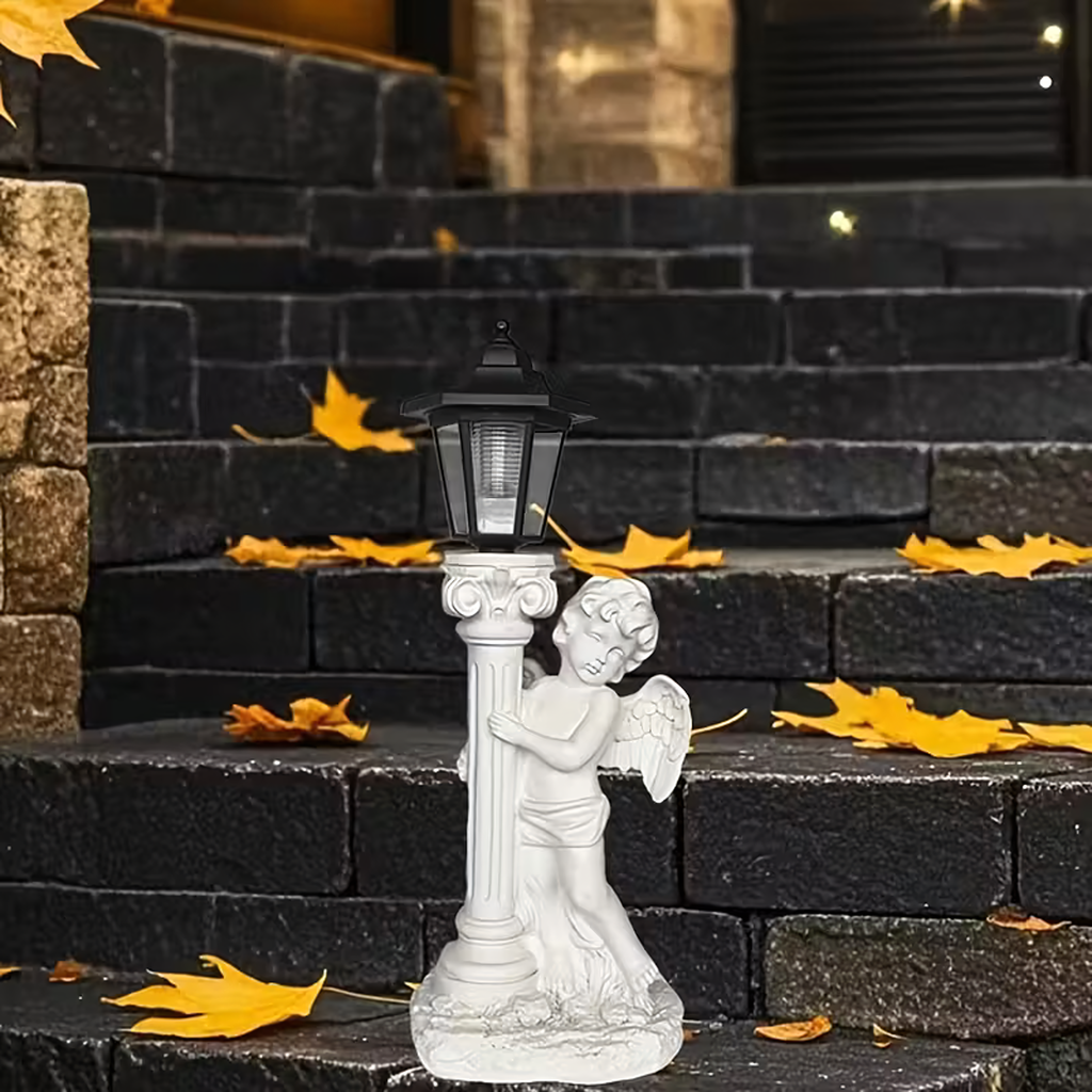 96x Solar LED Angel Figurine Candle Holder Decoration 49cm