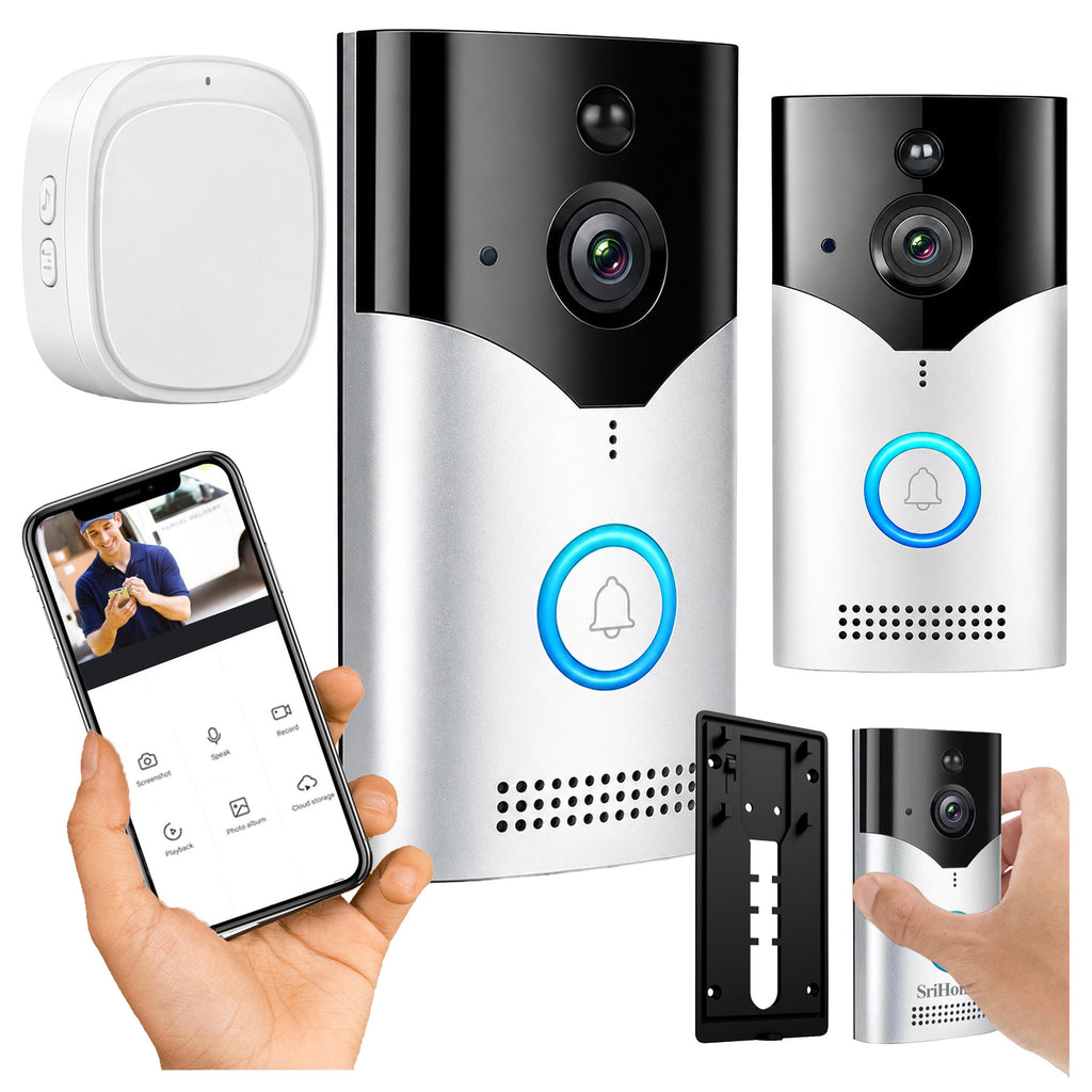 Nutikas WiFi-ühendusega kaamera ja PIR-liikumisanduriga juhtmevaba video-uksekell RC-K-2610