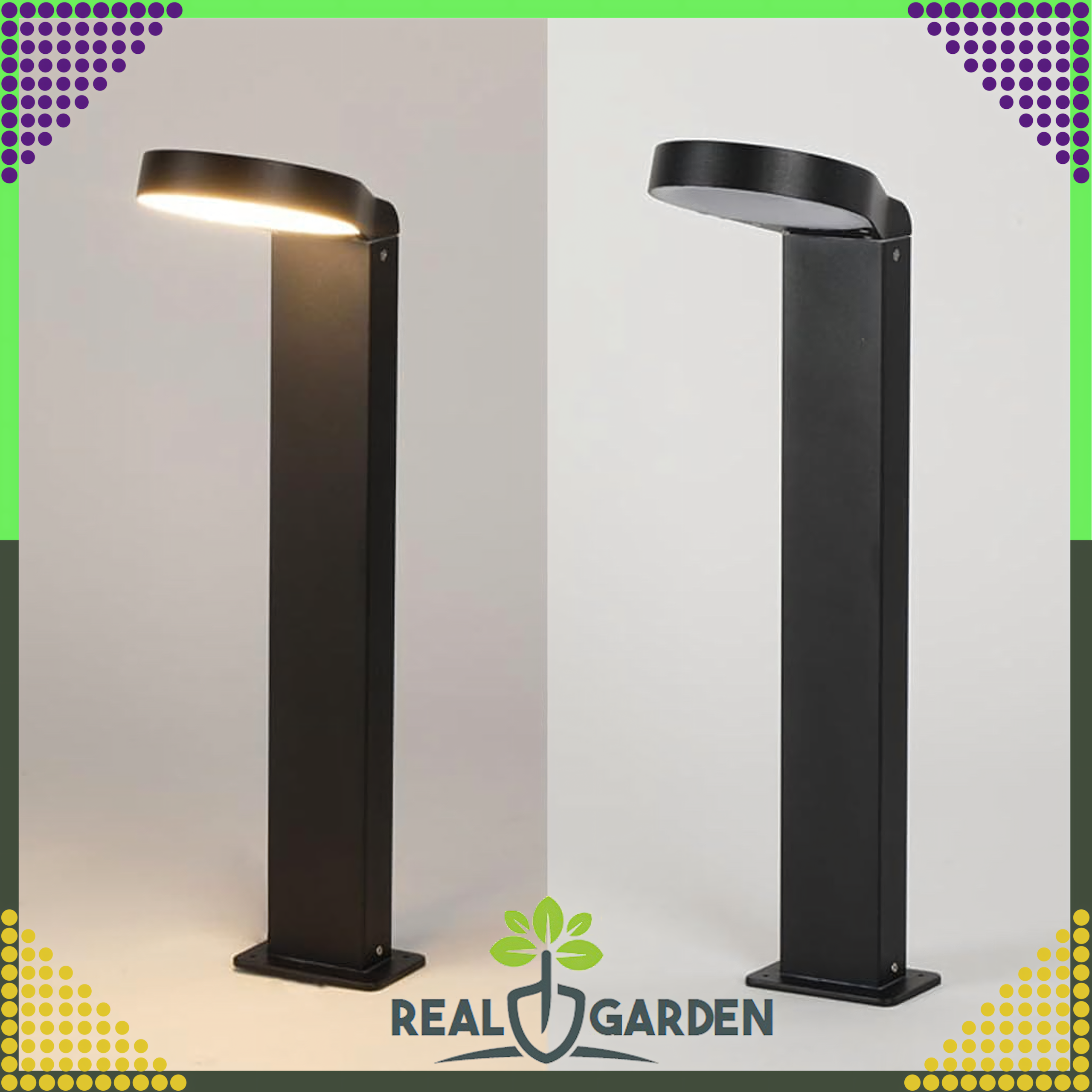 Modernne 18W LED väliaia postlamp 60cm seisev ümmargune