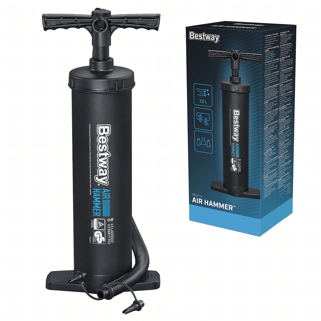 Bestway 62030 käsitsi kolbpump madratsitele ja basseinidele 48 cm 3.5L Black