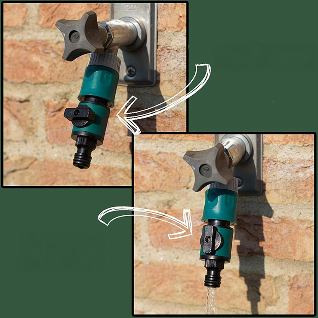 Quick Connector Garden Hose Coupling with Valve and Nipple