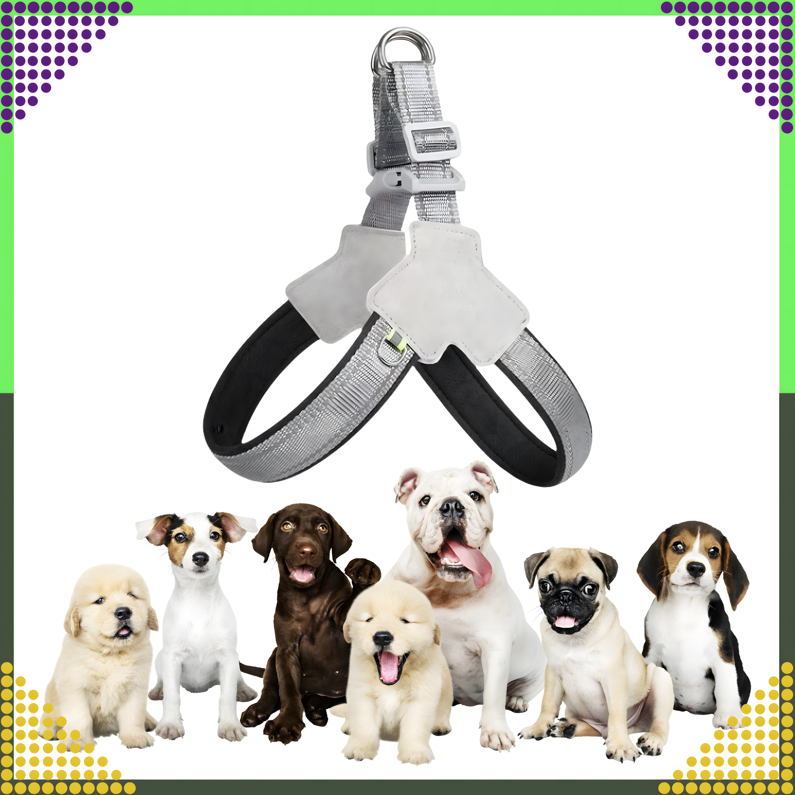 Tugevad, survevabad traksid, jalutusrihm väikestele koertele ja kassidele, suurus: M