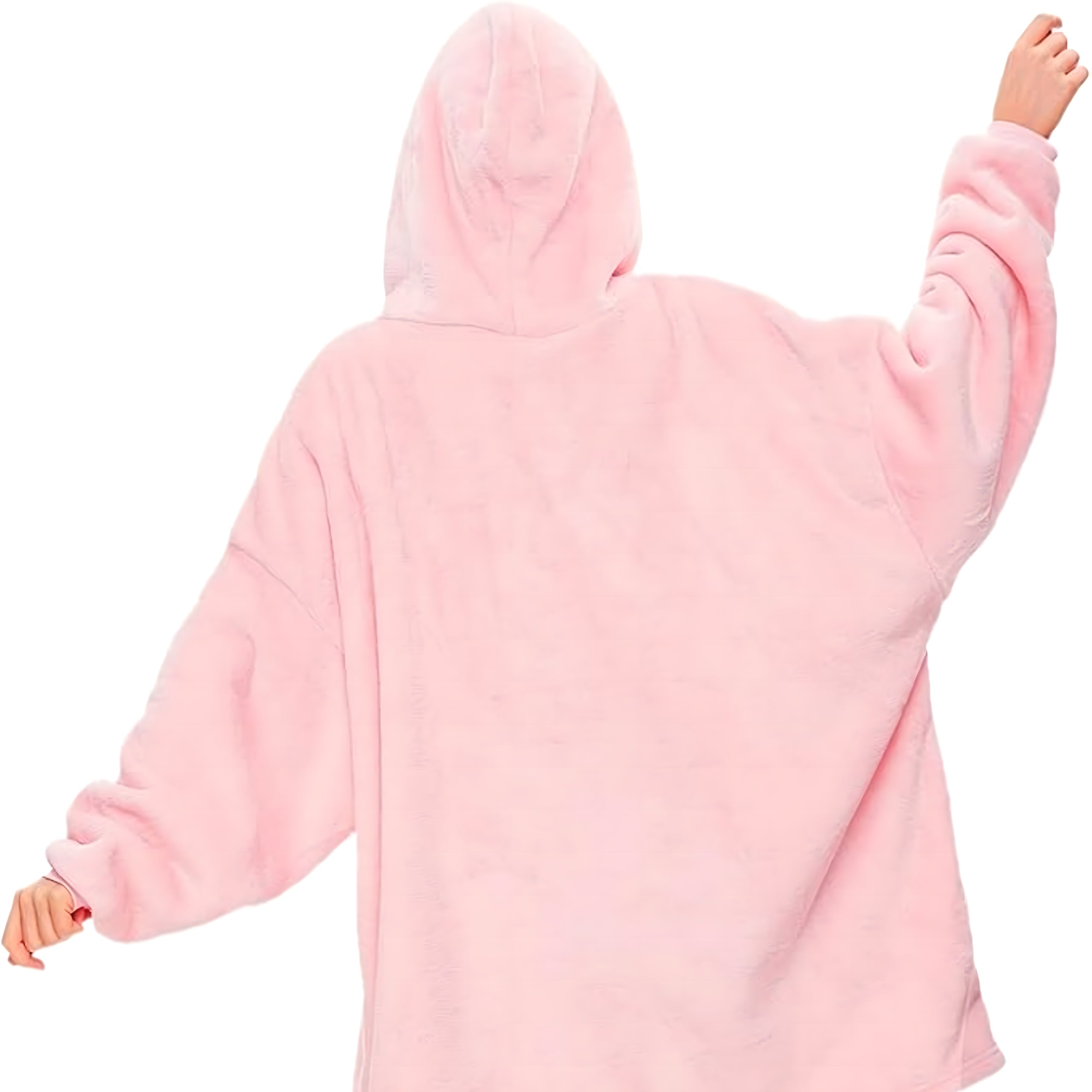 Large Sweatshirt Blanket Oversize Thick Sweatshirt with Hood Women's Men's Bathrobe