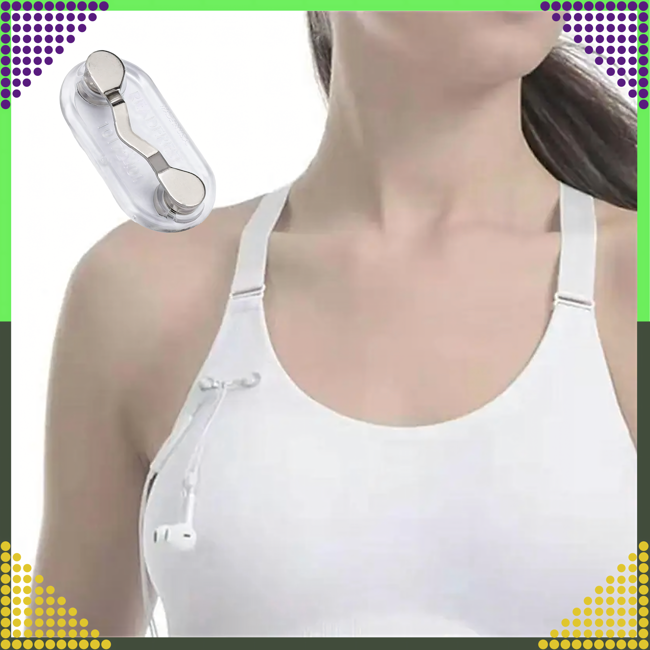 Magnetic Clip Holder for Glasses Headphones ID Tag for Clothes