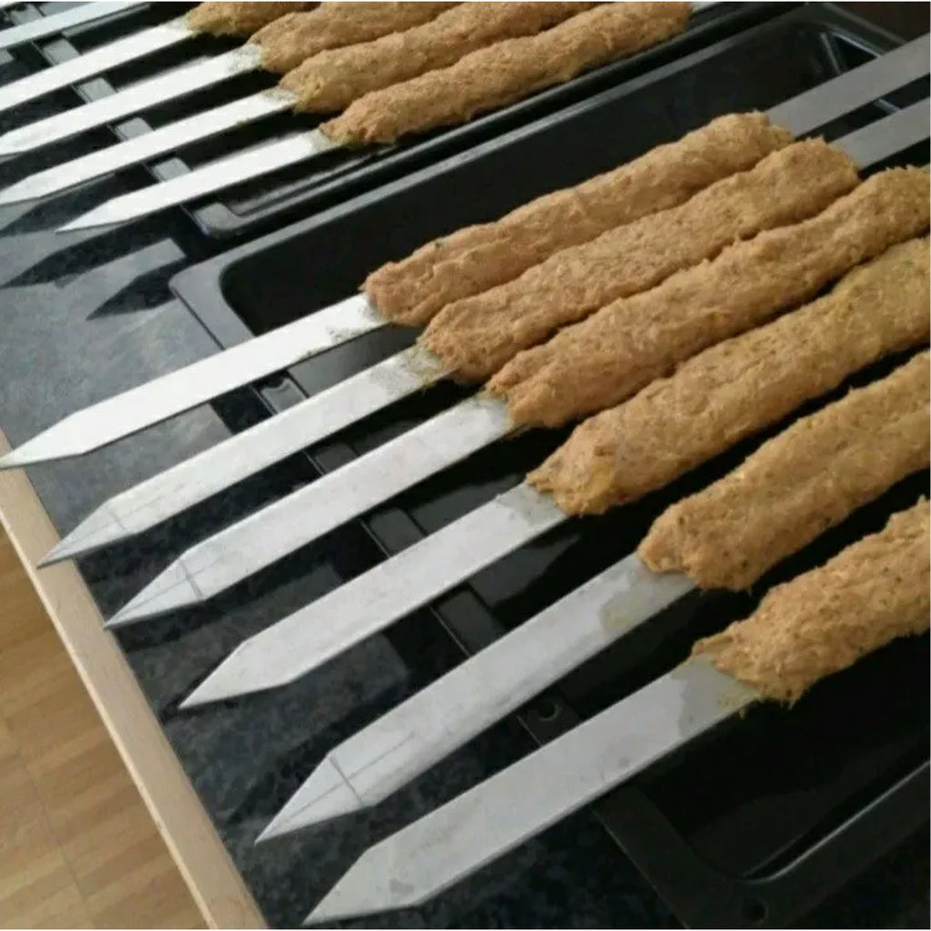Metal Skewers for Barbecue 4 pcs 50 cm
