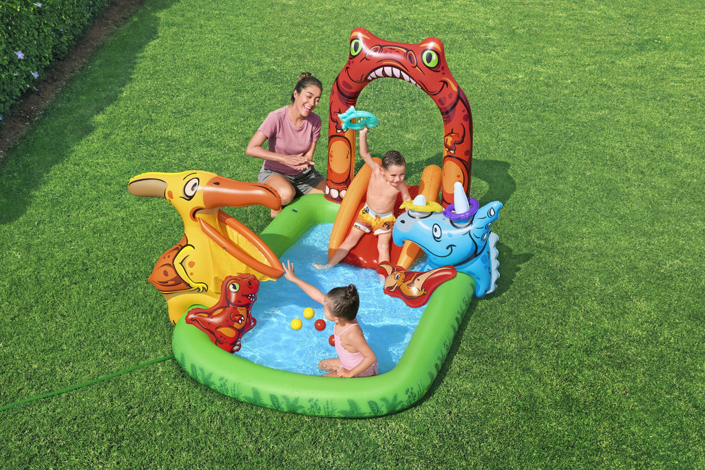 Bestway 53160 Inflatable Jurassic Water Playground 241 x 140 x 137 cm