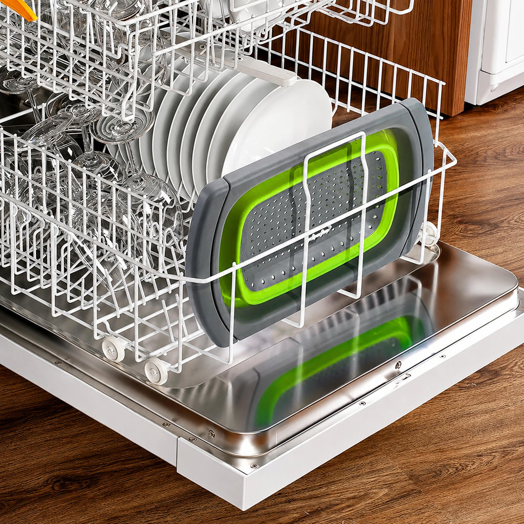 Foldable Silicone Kitchen Colander Drain Rack 61cm