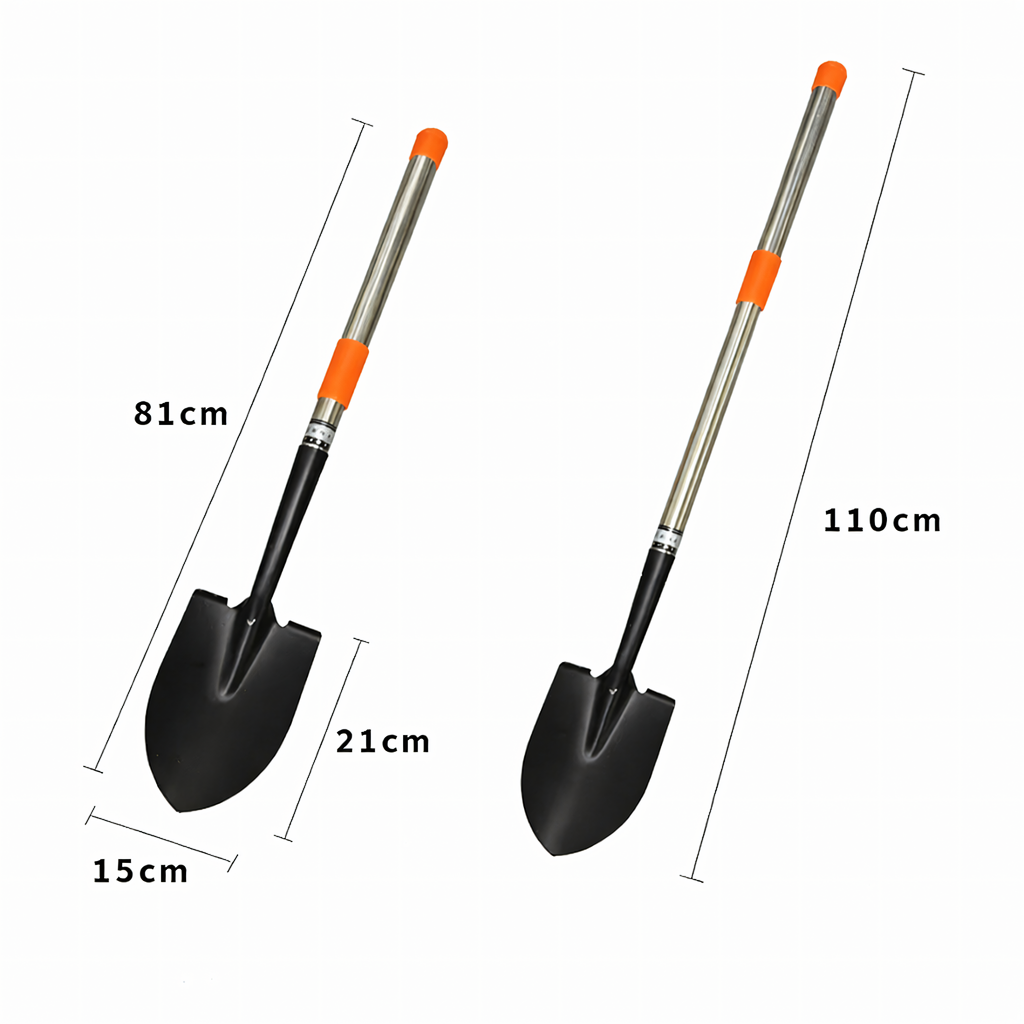 Telescopic Garden Spade Shovel 80-110 cm Foldable