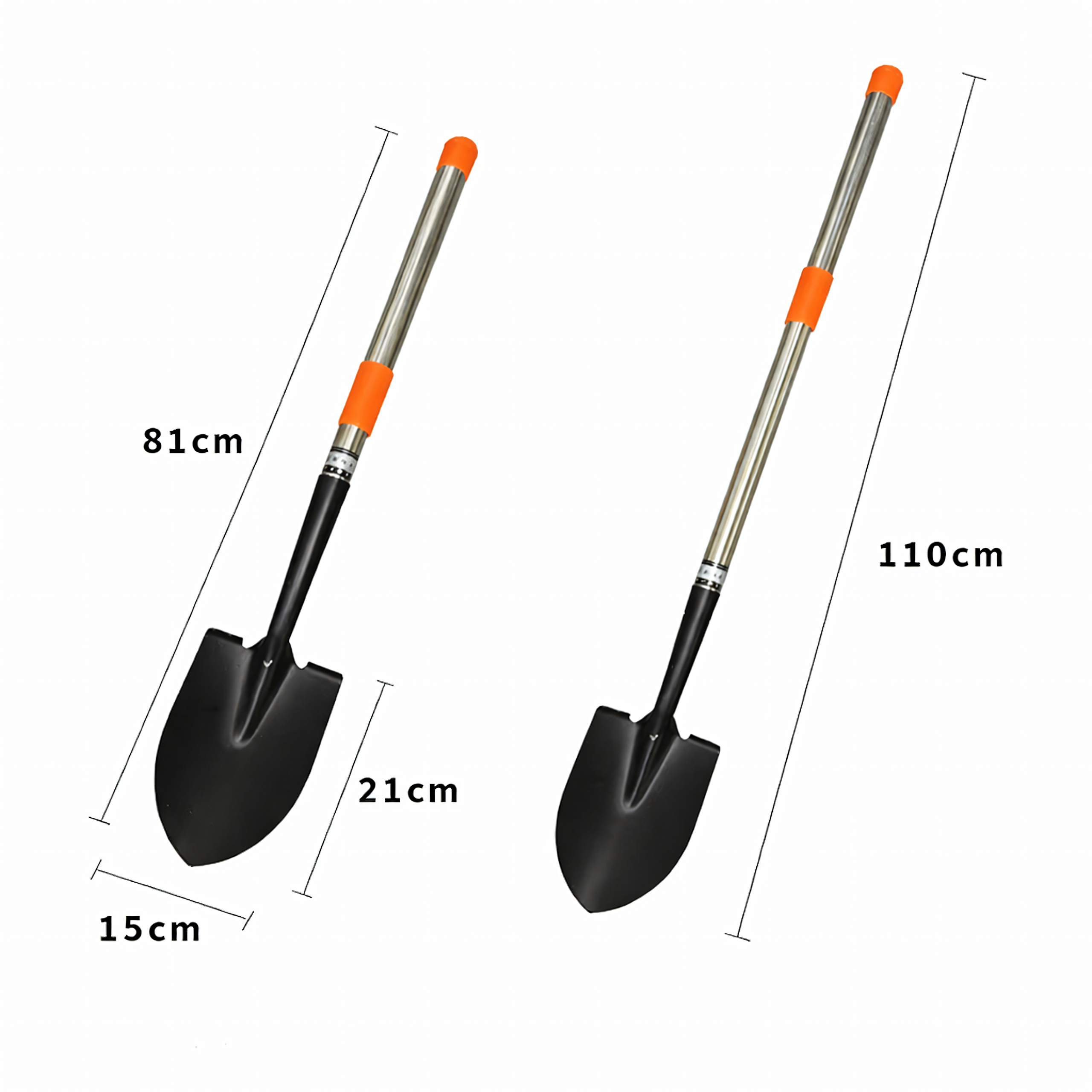 Telescopic Garden Spade Shovel 80-110 cm Foldable