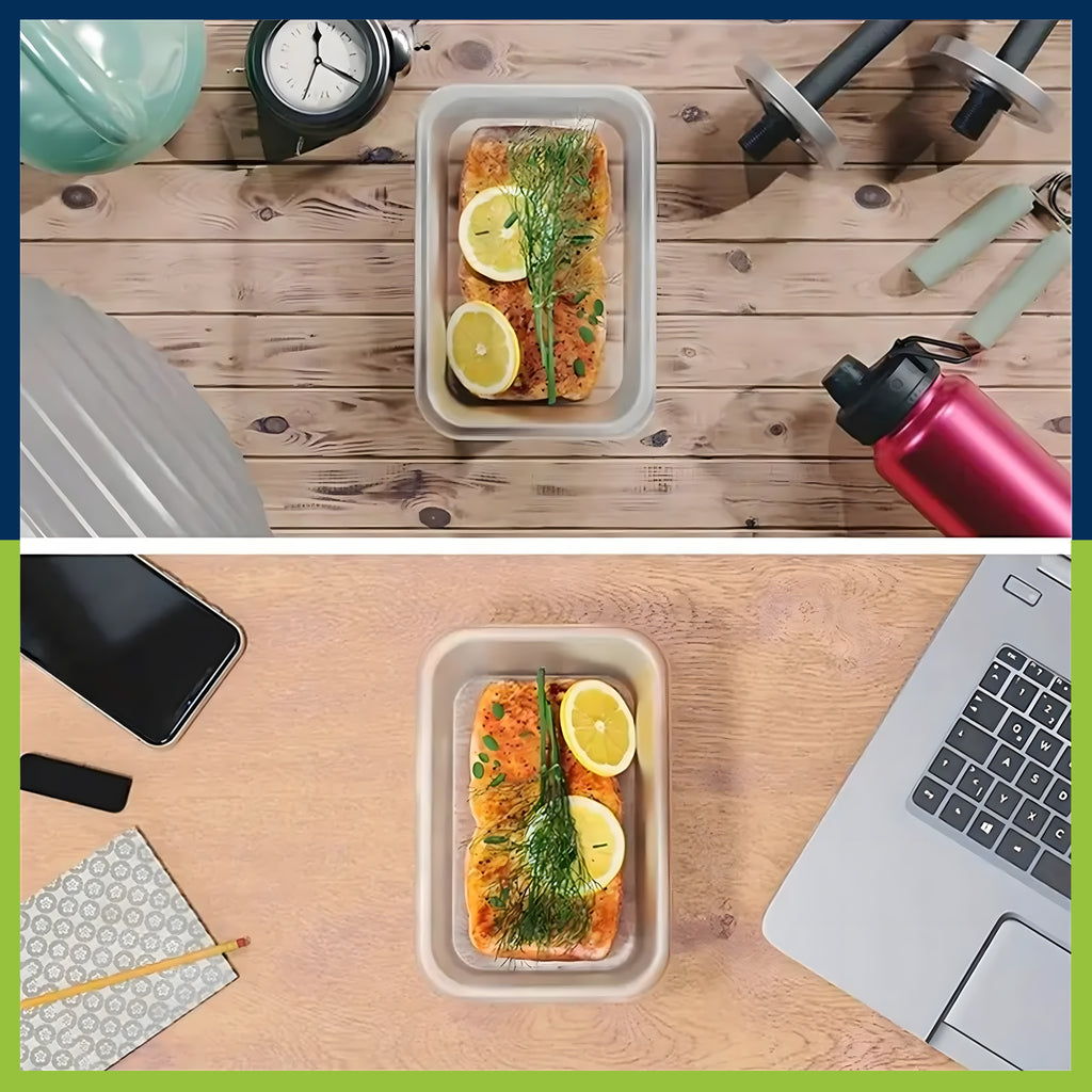 12x Lunchbox Lunch Box Food Boxes Plastic Containers Set