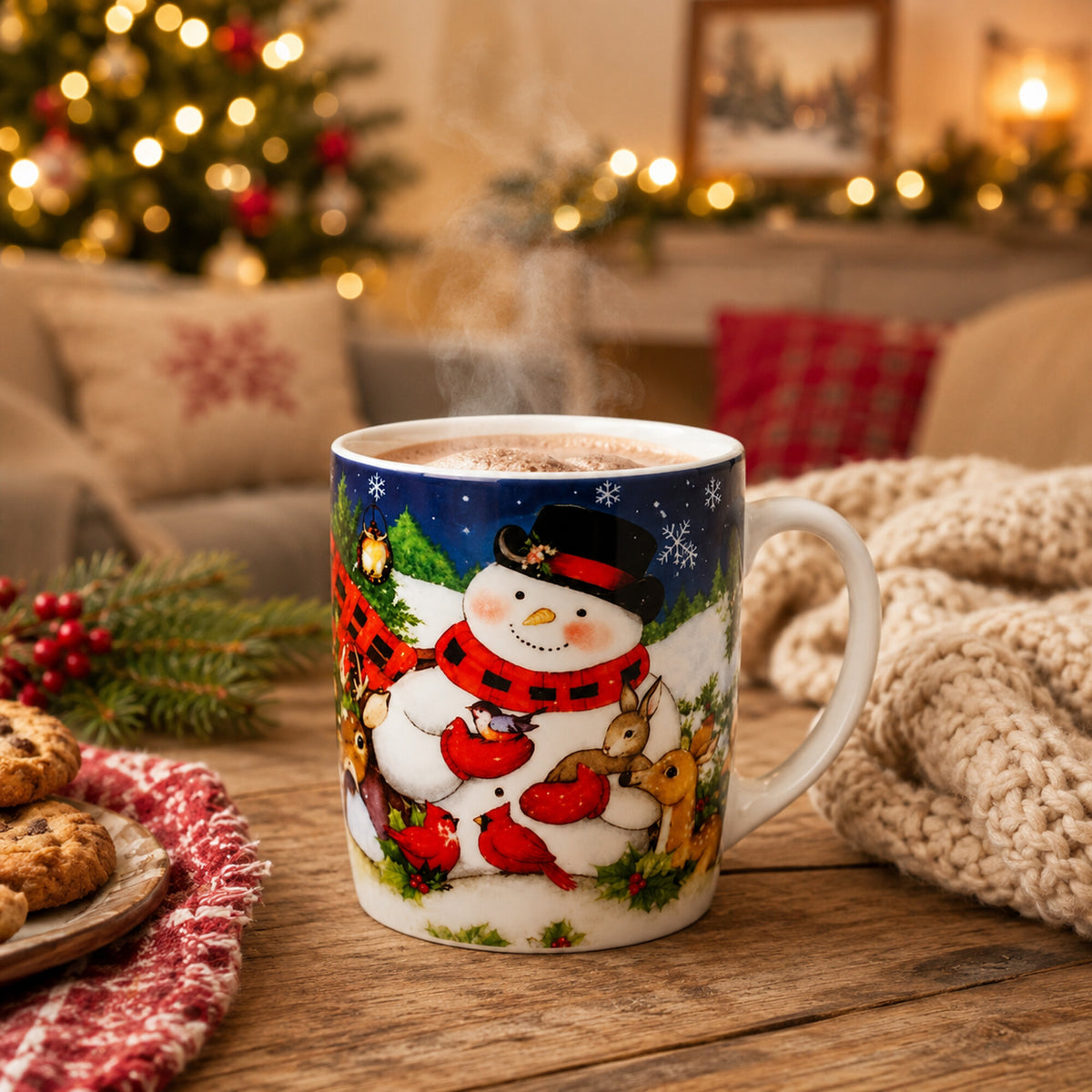 Christmas Mug Santa Snowman Christmas Tree Gift 200 ml