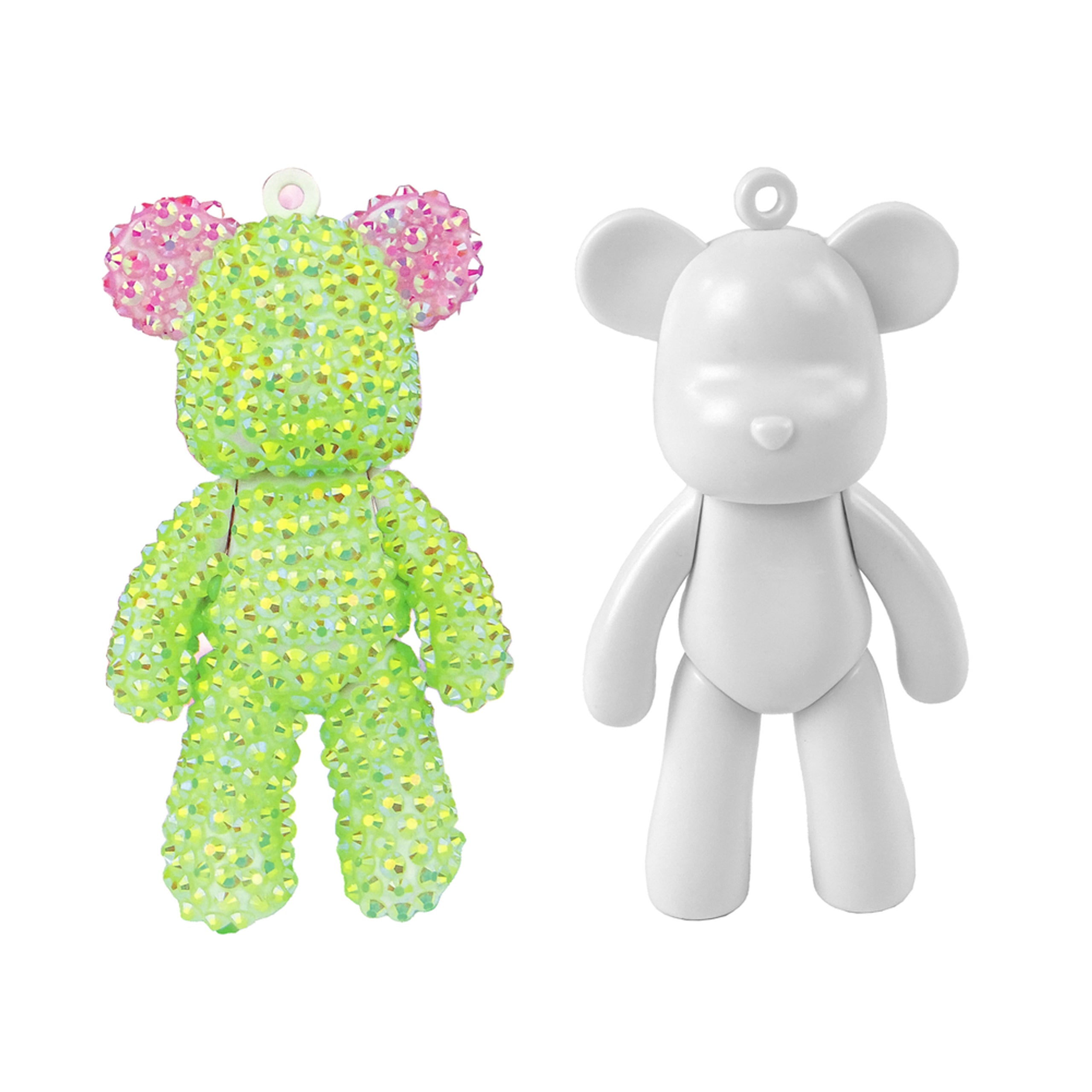 Teemanttikandi isetegemise võtmehoidja karu 6.5 cm