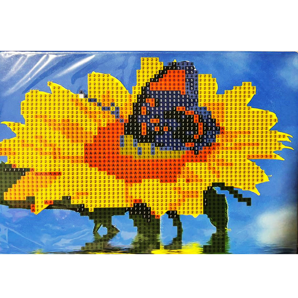 Teemantmaali teemanttikand mosaiik lihtne komplekt 15x20cm lastele