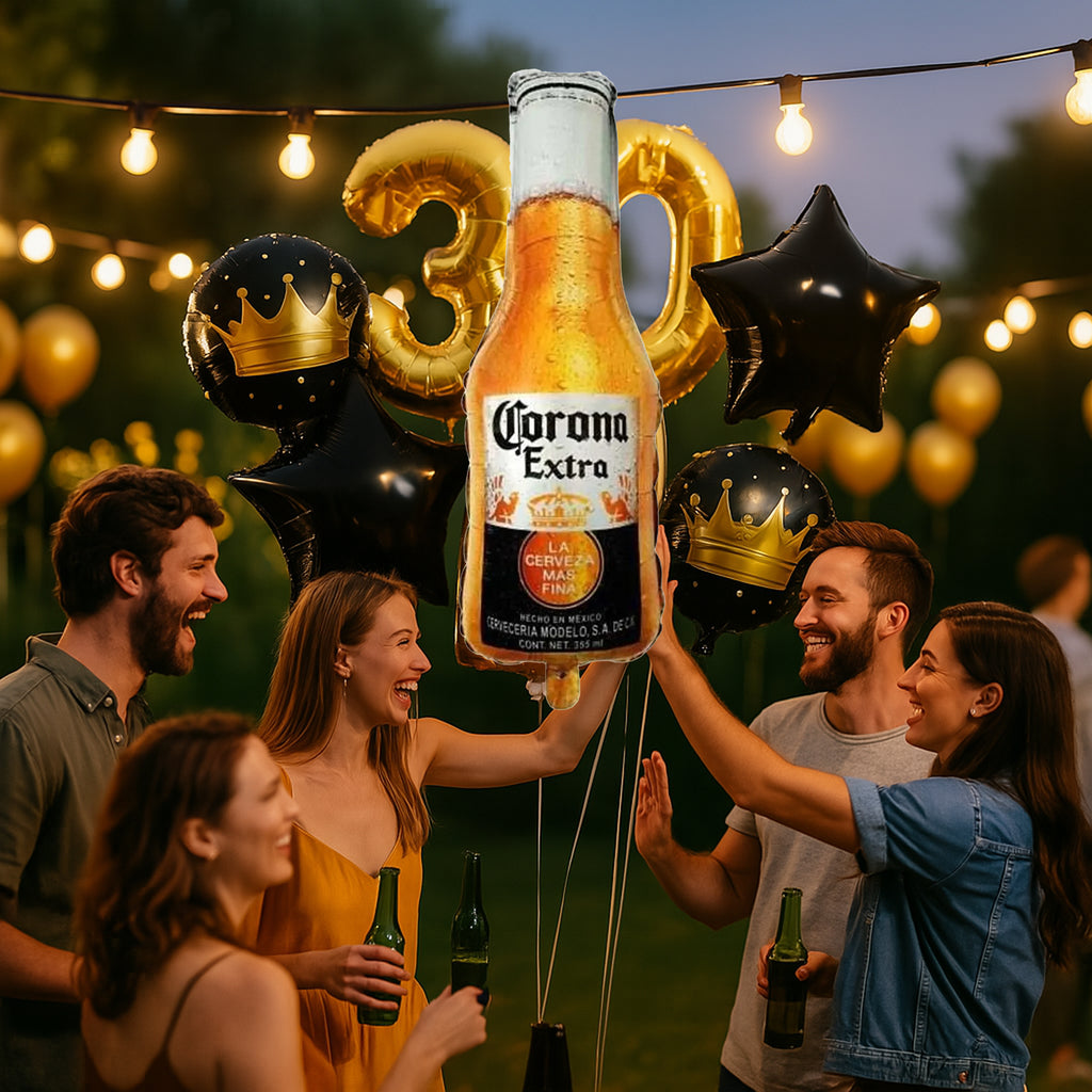 Sünnipäeva õhupallide komplekt peoks Corona Beer Bottle sünnipäevakingitus