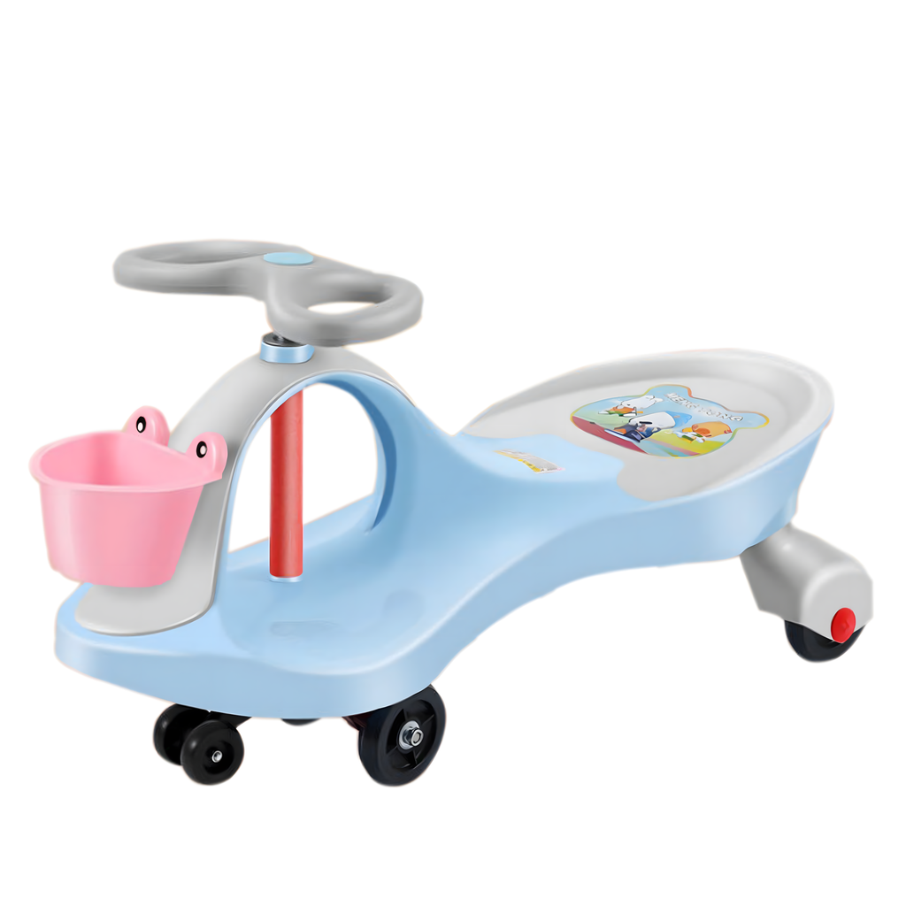 Lastele mõeldud tasakaalu ja kiikumisega Ride On lükatav auto gravitatsioonisõiduk