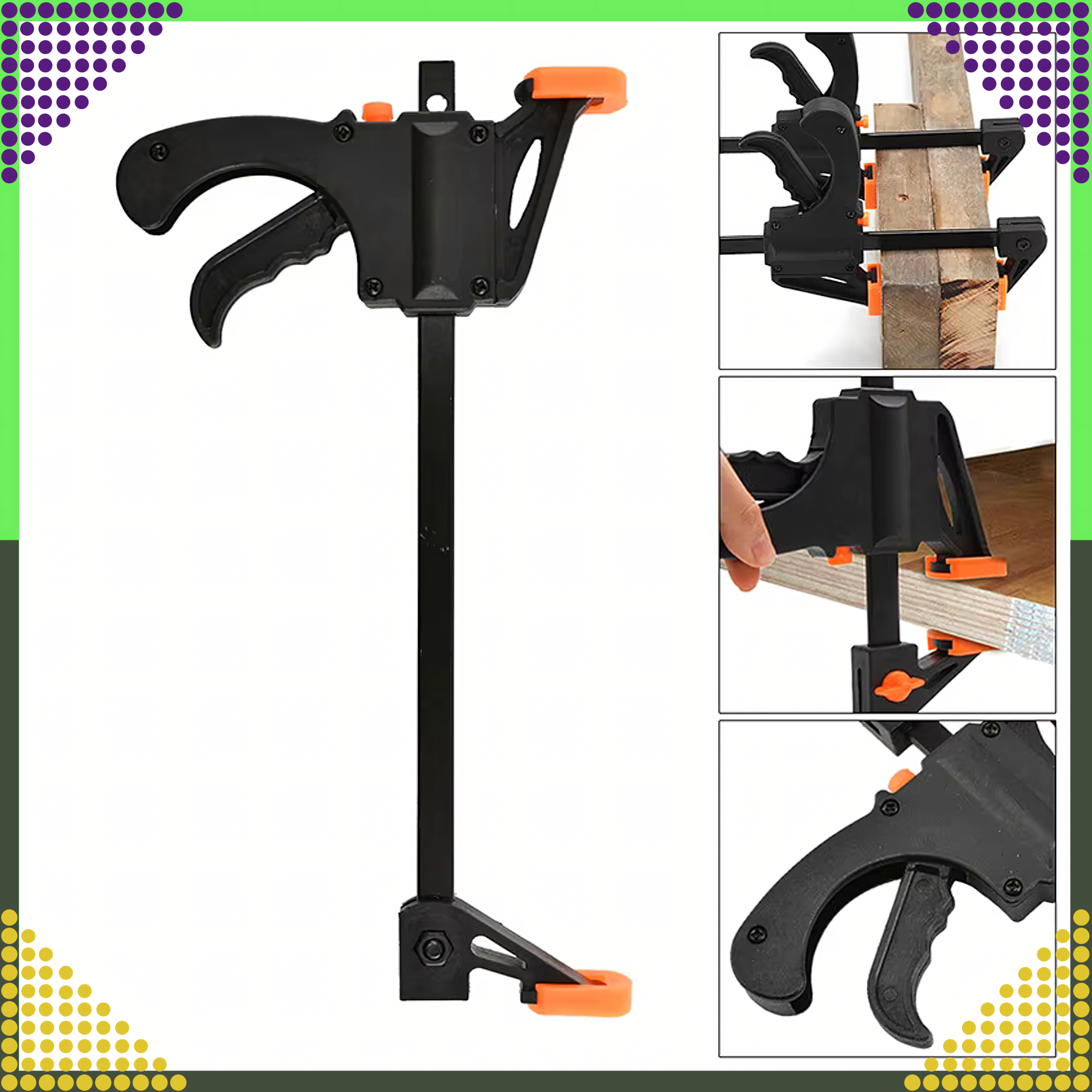 4" Carpenter Clamp One-Handed Strong Model Clamp
