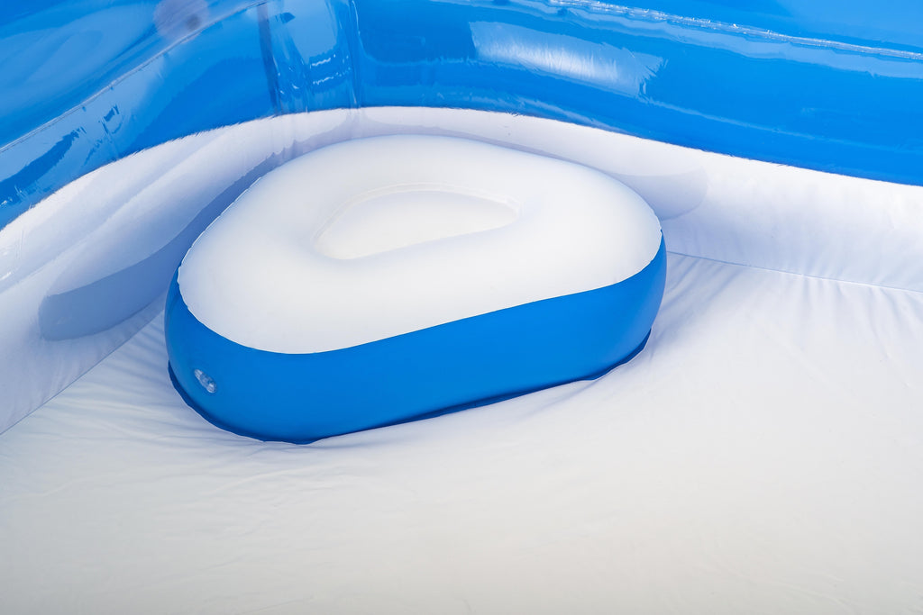 Bestway 54153 Täispuhutav viiekandiline bassein istmetega aeda 213x206x69cm