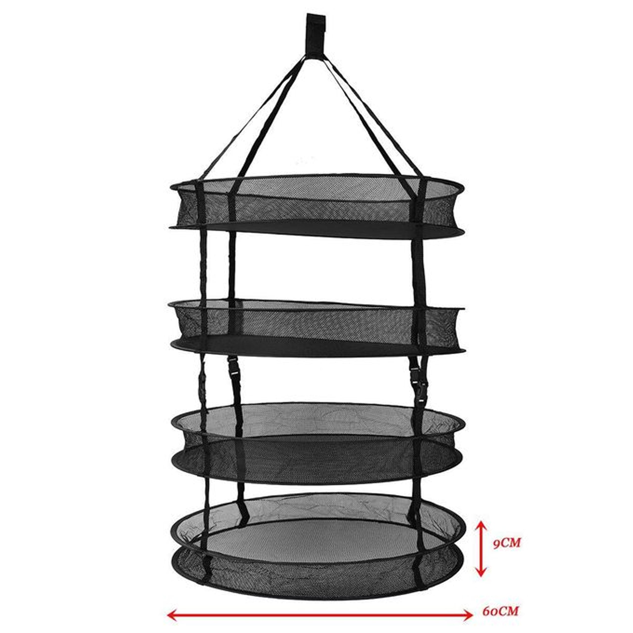 Drying Net Dryer for Mushrooms, Herbs, Vegetables, Plants 4 Shelves Adjustable