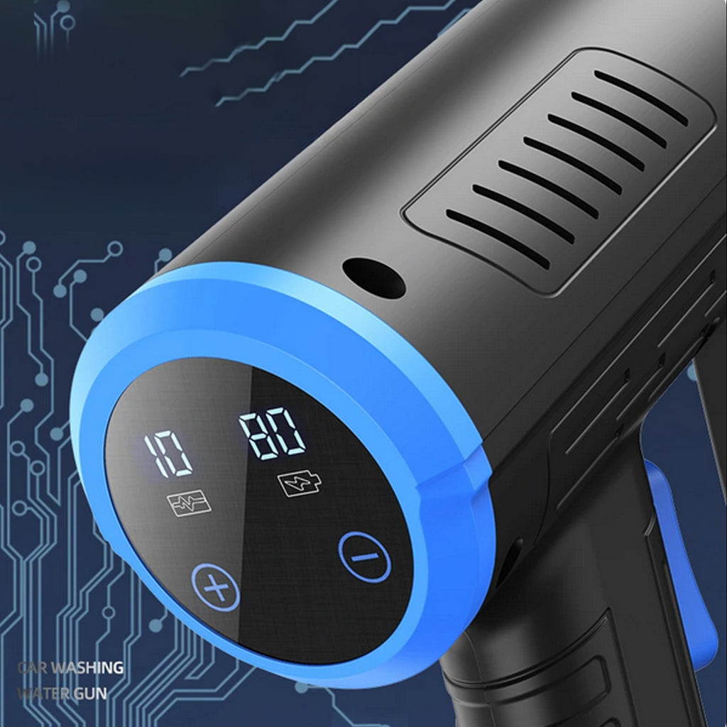 Cordless Battery-Powered Pressure Washer LCD 21V 50 BAR 500W Set