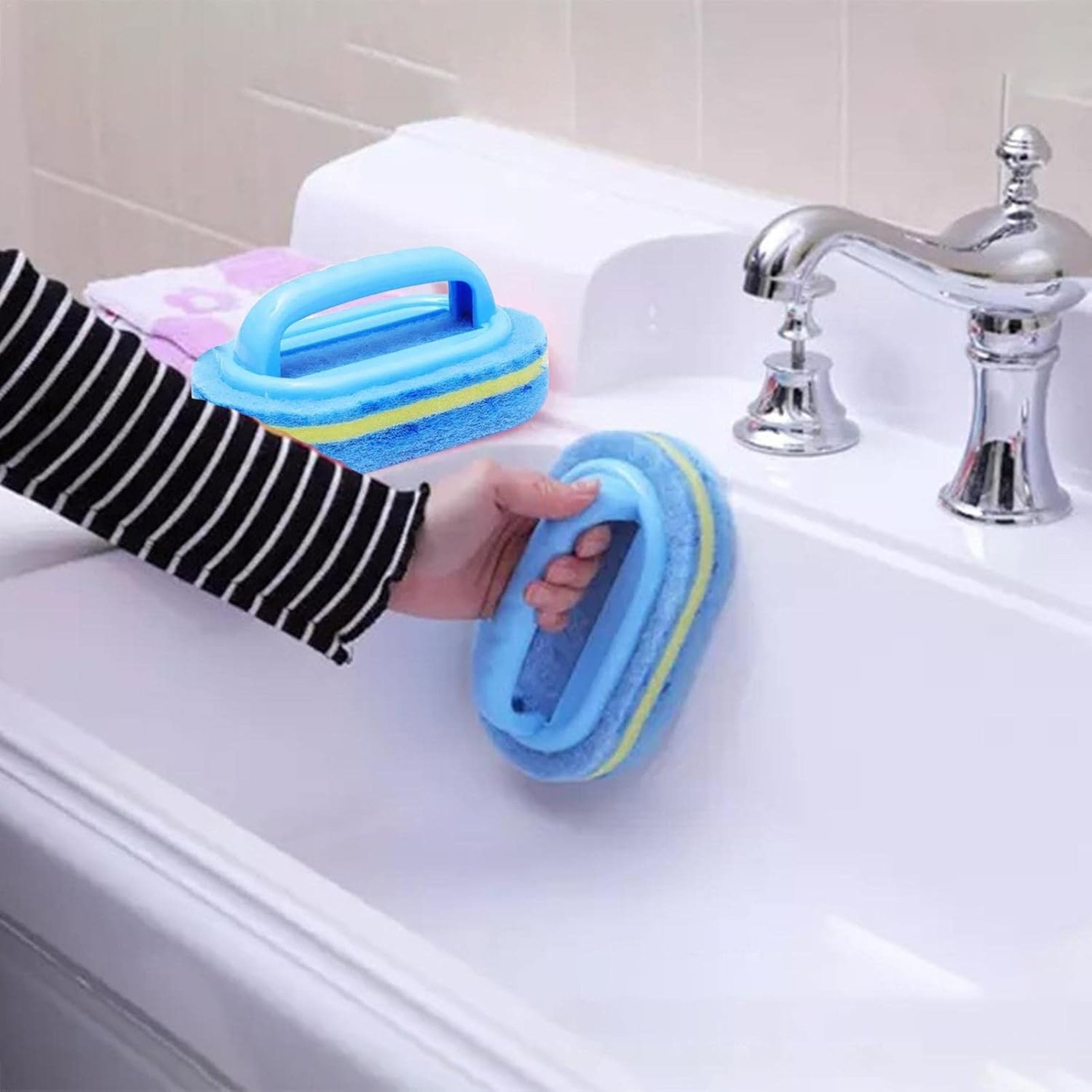 Universal Sponge Brush Kitchen Washer for Cleaning Dirt with Handle
