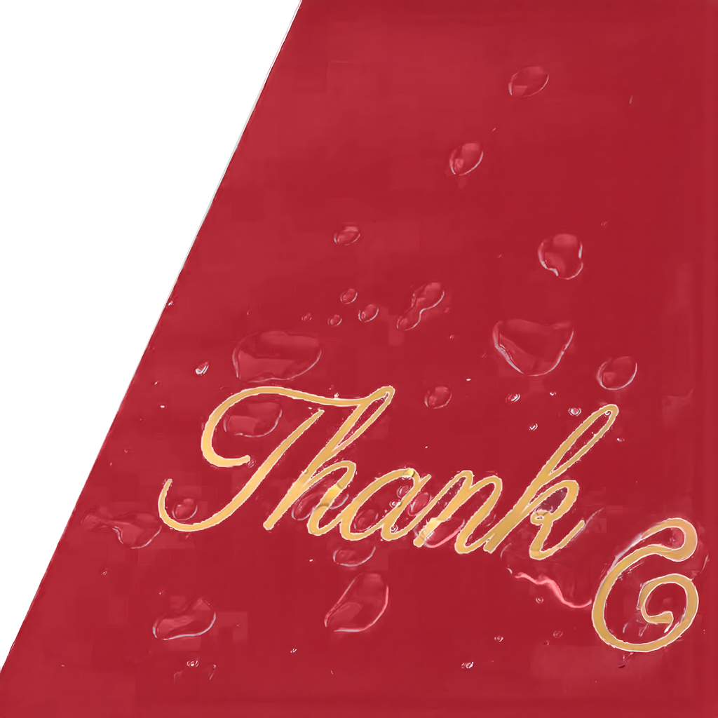 PUNASED KÄEPIDEMEGA KULLERPAKID 310x420+70 50 tk AITÄH