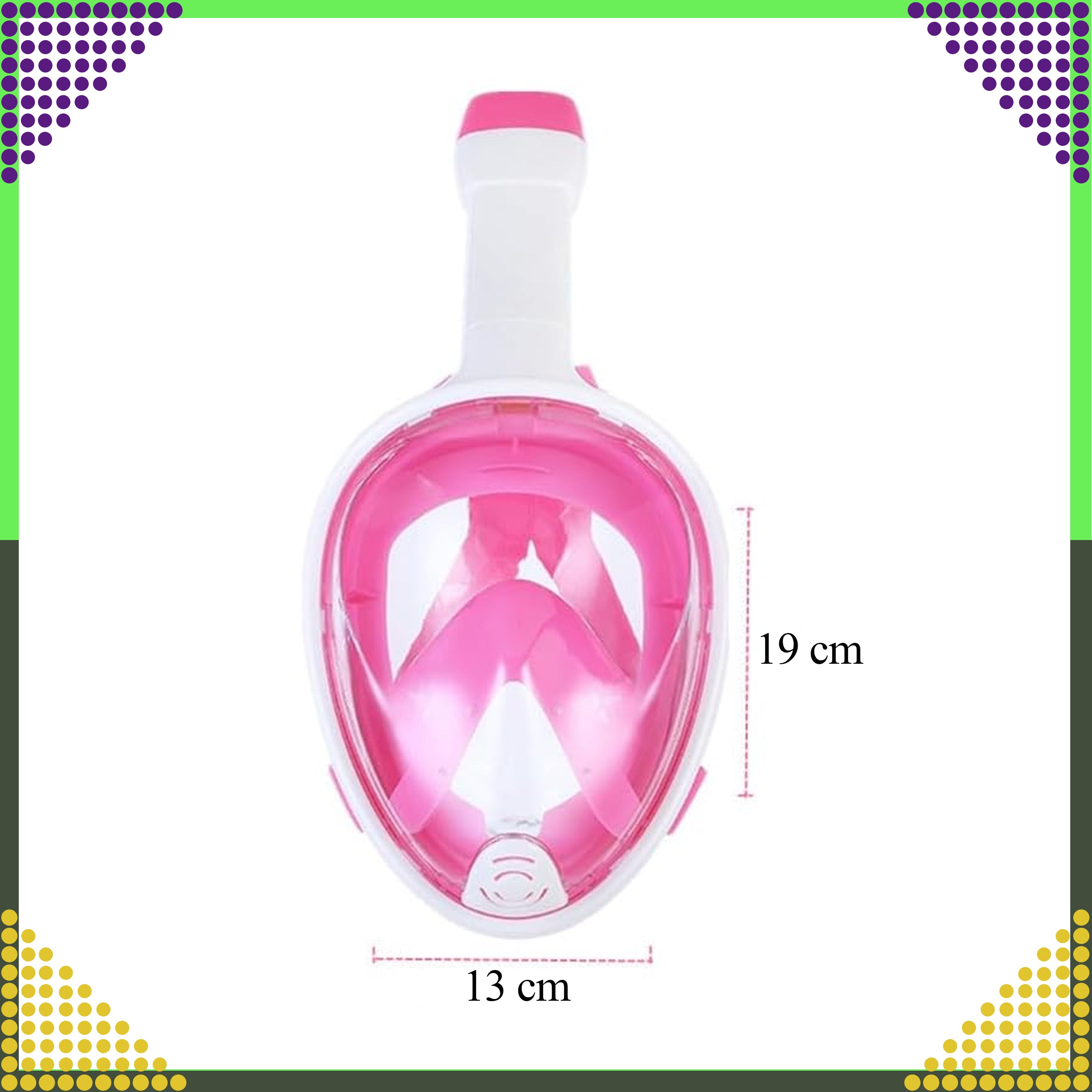 Diving Mask Swimming Snorkeling Water Full Face for Pool L/XL