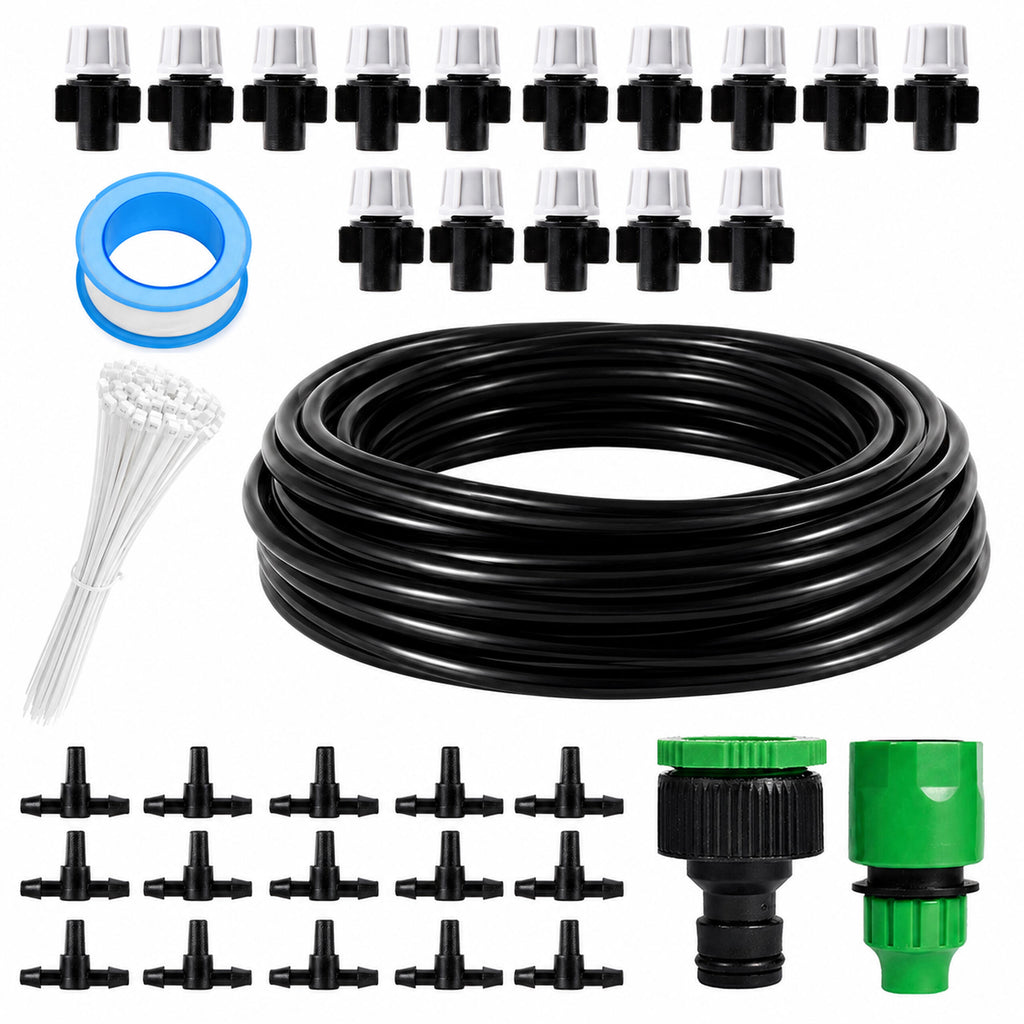 15m Garden Water Curtain Drip Irrigation Set with Sprinkler