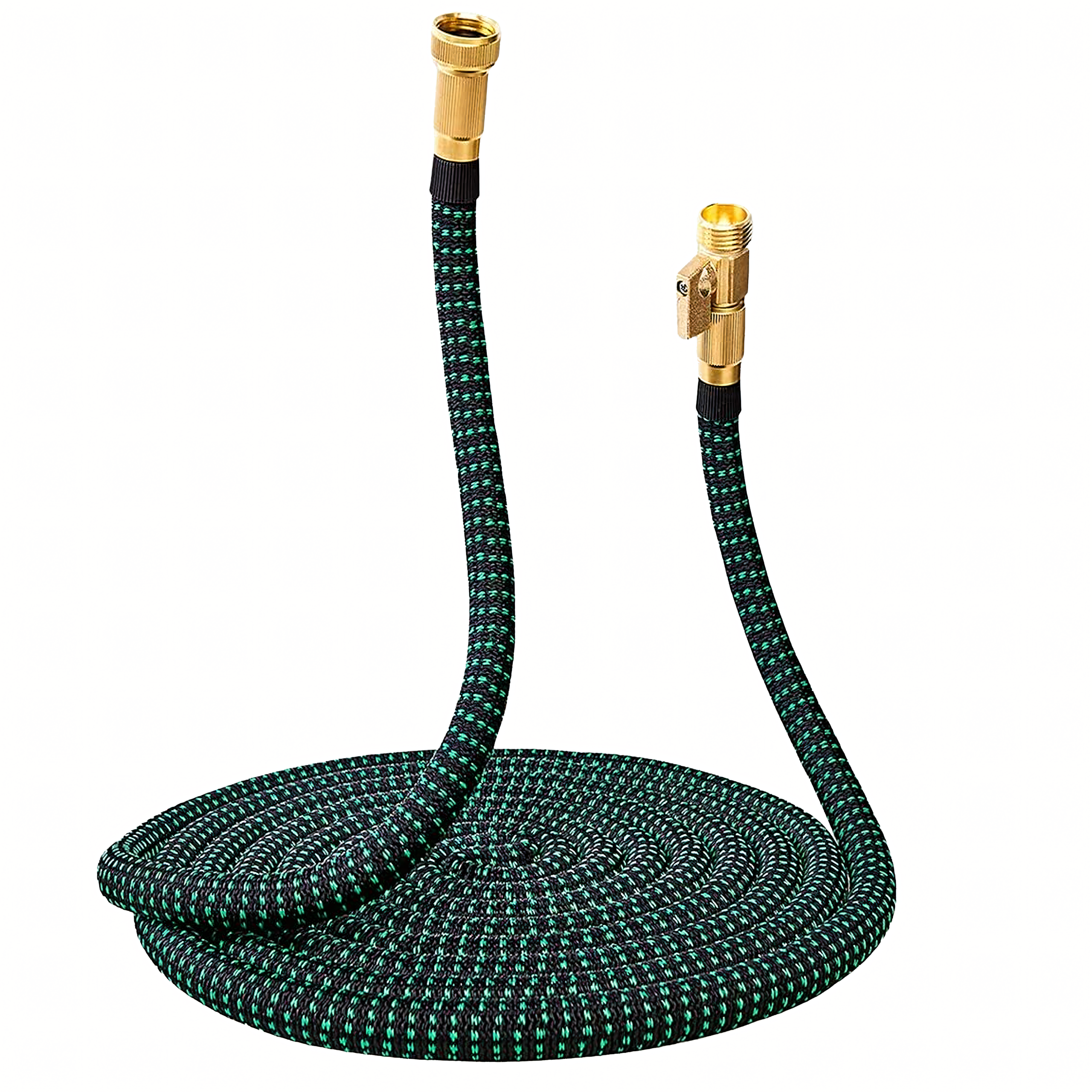 Premium Reinforced Expandable Garden Hose 2.5-7.5m with 1/2 and 3/4 Connectors and Spray Gun