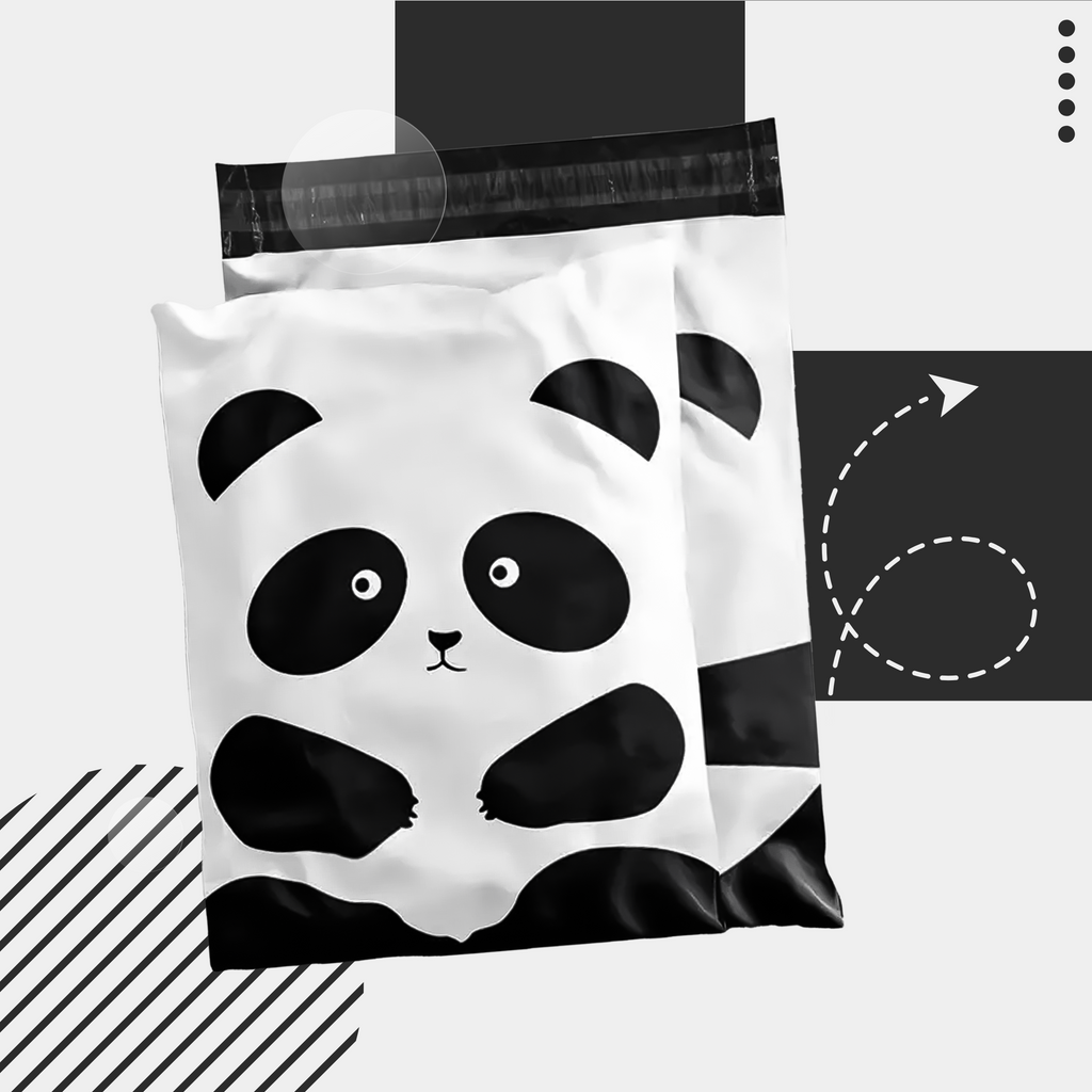 Tugevad kullerposti kotid 255x370 mm Panda 50 tk