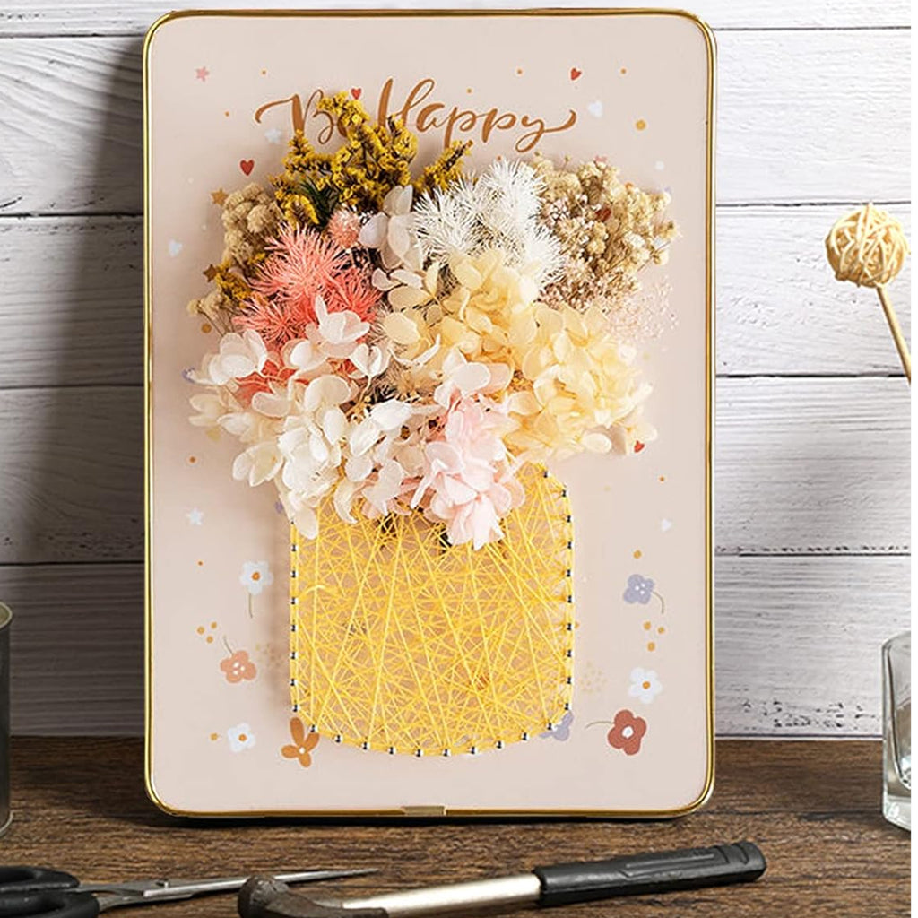 Loominguline komplekt niidikunsti, Interroad tikkimise ja LED-pildiga raamitud pildile 21x30 cm