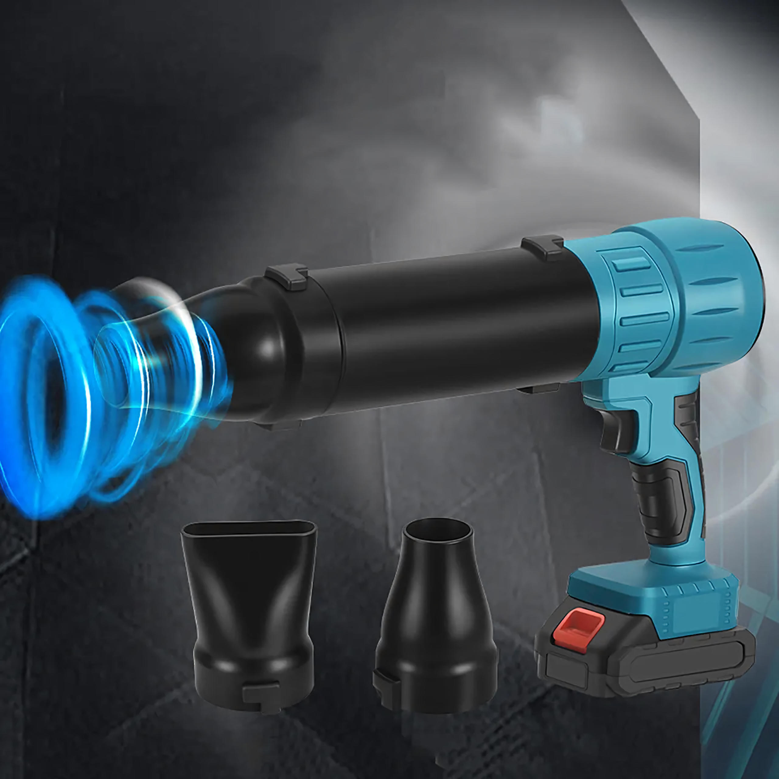 Juhtmevaba akupuhur lume ja lehtede jaoks 400W 2xAku kohver