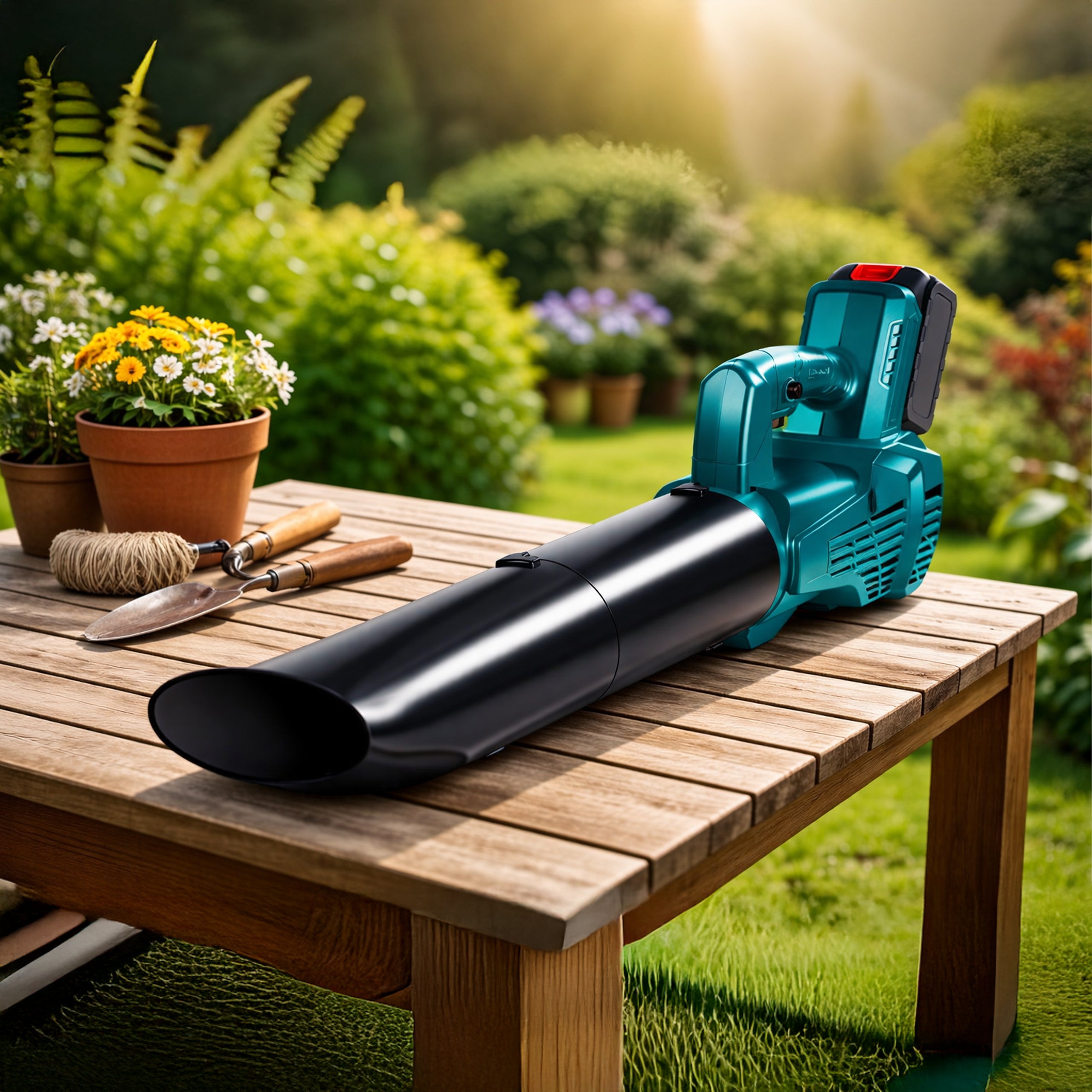Strong 96x Cordless Leaf Blower for Snow Drying Garden 2x Battery