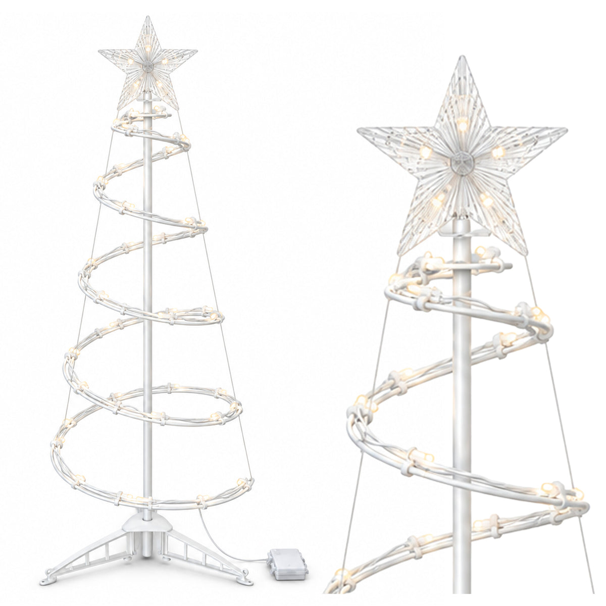 Spiraalne LED-jõulukuuse valgusdekoratsioon 94 cm RC-K-2872-15920
