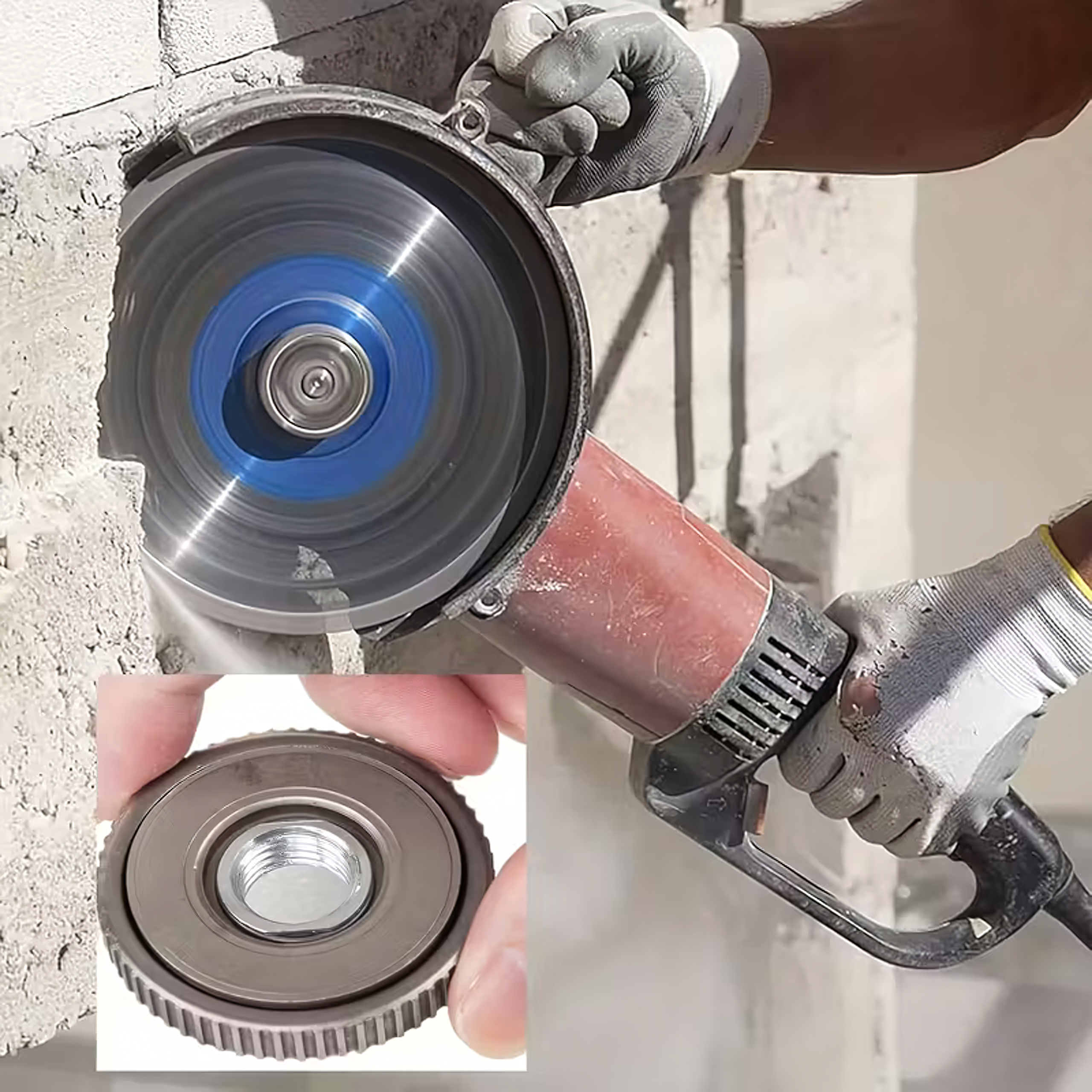 M14 mutter nurklihvijale, isekinnituva, kiire kinnitusega lihvija jaoks